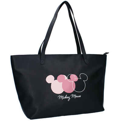 Disney Shopper Große Damen Shopping-Tasche schwarz Kunstleder Disney Mickey Mouse