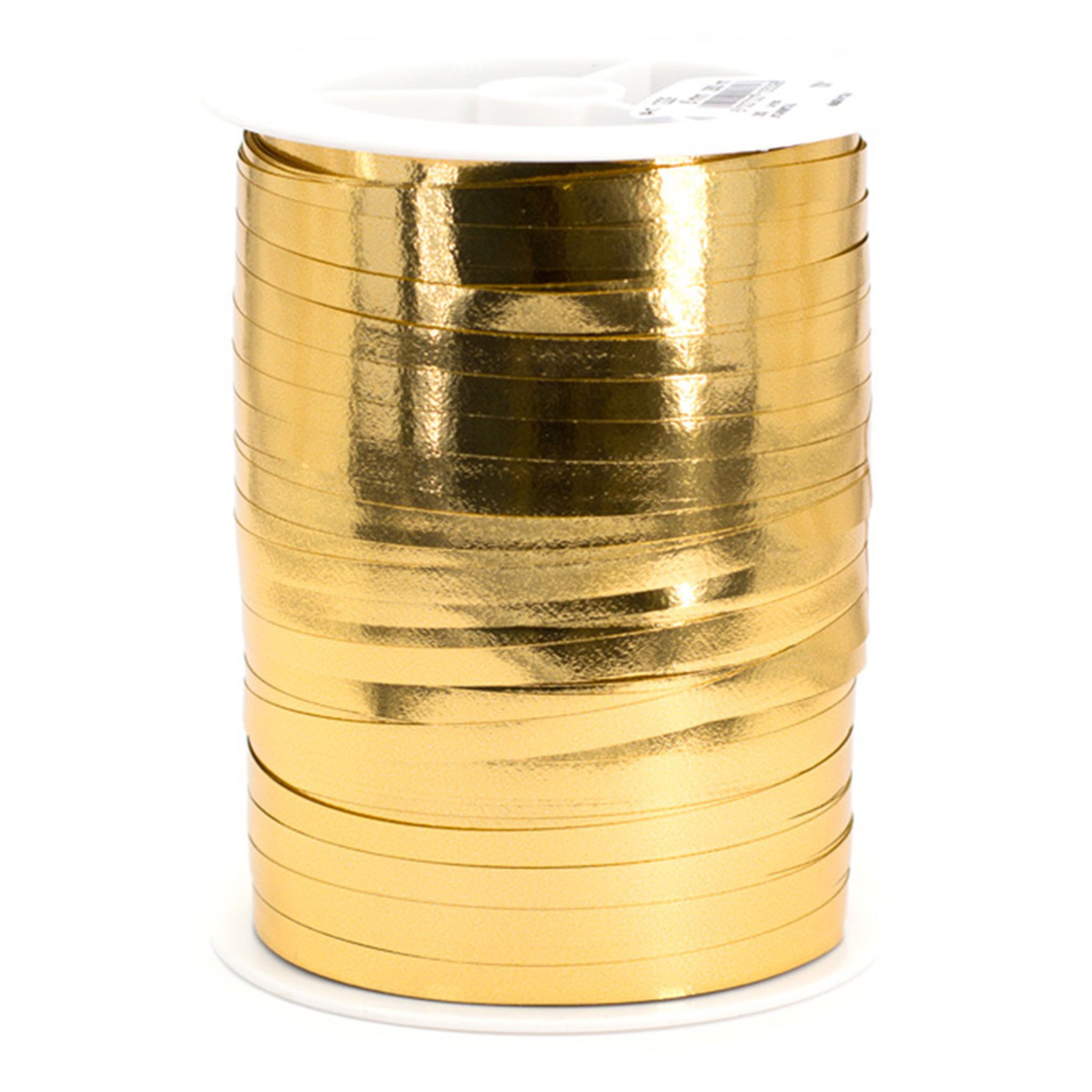 Star Geschenkband, Geschenkband Ringelband 5mm x 250m Rolle Gold metallic