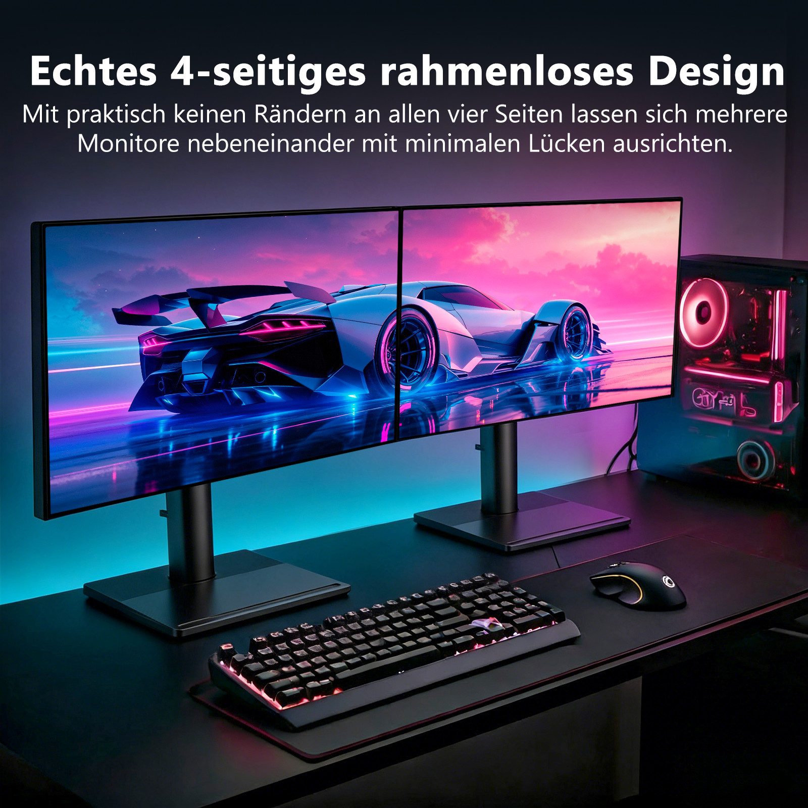 Z-EDGE 27" 144Hz 2K QHD 1440P IPS 1ms Gaming-Monitor (68,58 cm/27 ", 2560 × 1440 px, QHD (2K), 1 ms Reaktionszeit, 144 Hz, IPS, DP & HDMI‑Anschlüsse)