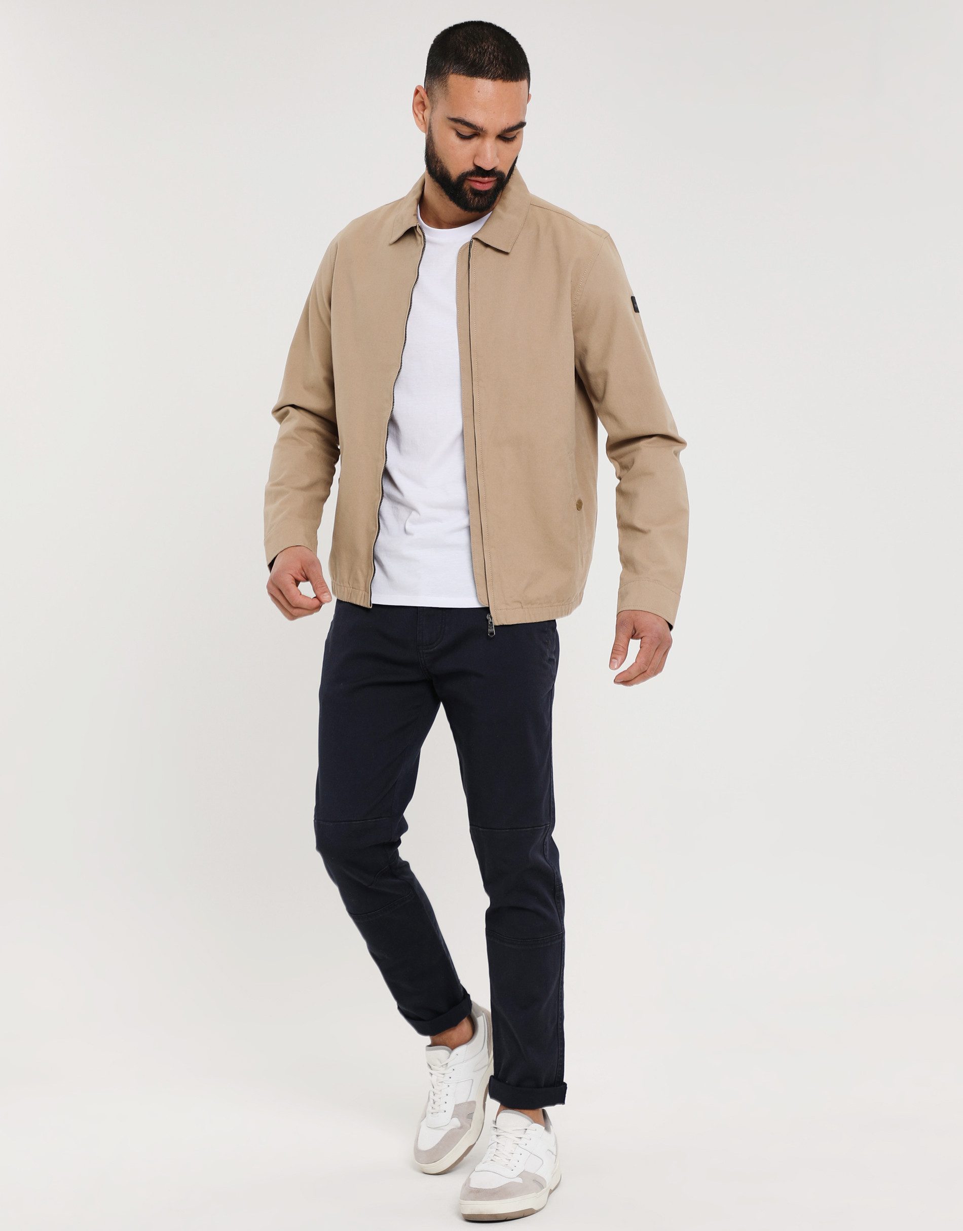 Threadbare Outdoorjacke THB Jacket Scholar mit Kragen