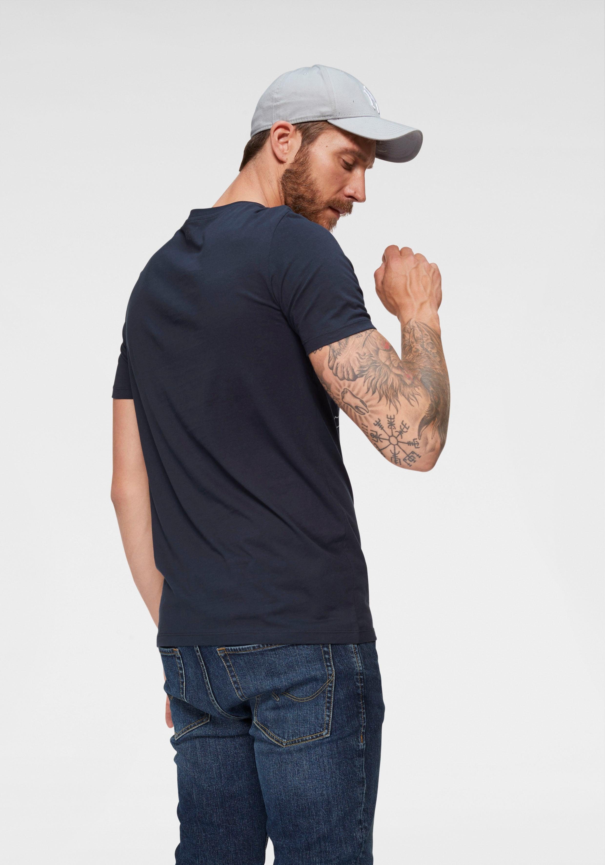 Jack & Jones T-Shirt JCOKOMPO Kurzarm-Design mit Print und optimaler Passform Print, modisch, regular fit, Baumwolle, Rundhals – Bild 2 von 5
