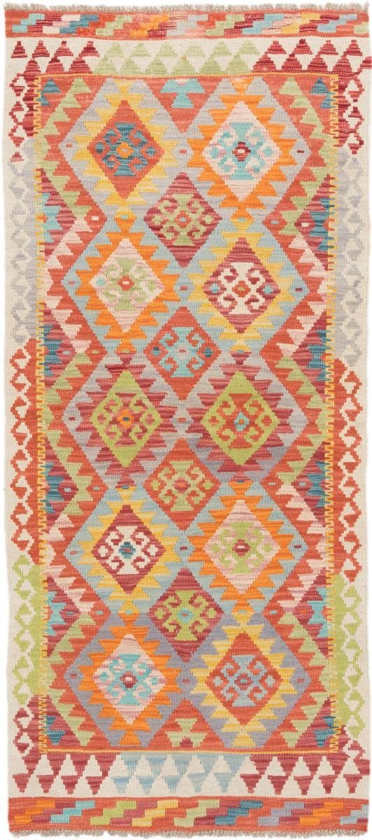 Orientteppich Kelim Afghan 79x189 Handgewebter Orientteppich Läufer, Nain Trading, rechteckig, Höhe: 3 mm