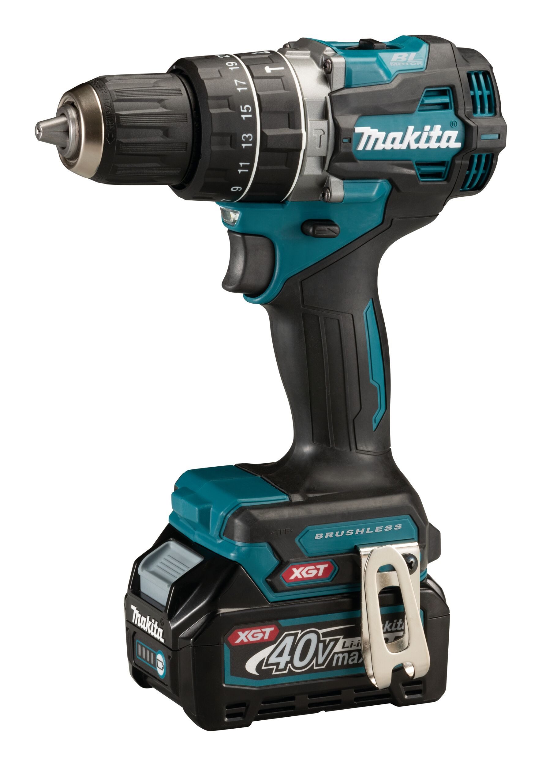 Makita Akku-Schlagbohrschrauber, 40 V, XGT, HP002GA202, 40V, 64 Nm, 13 mm, 2 x 2 Ah Li-Ion in MAKPAC 2