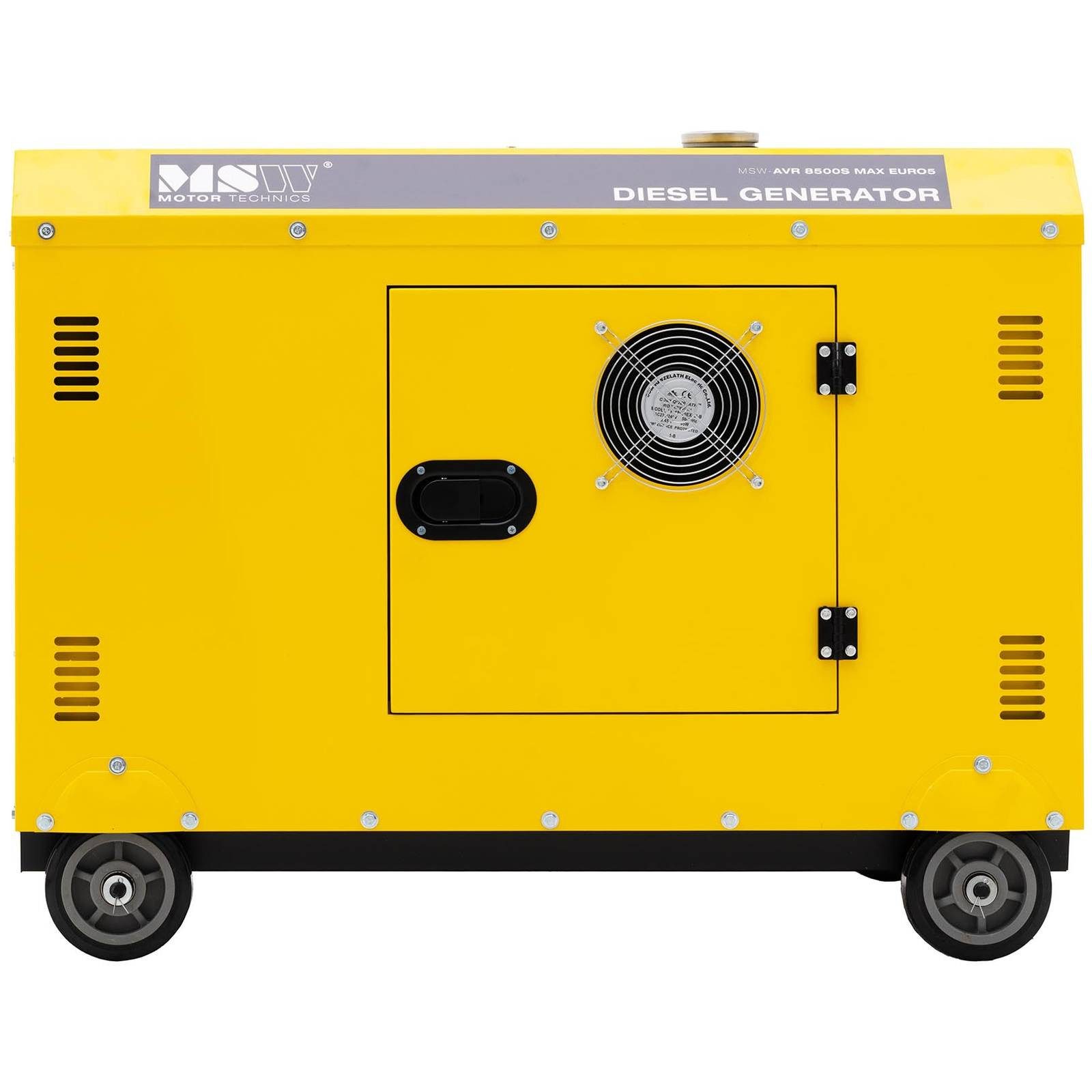 MSW Diesel Power Generator, Emergency Power Generator, 8500W, 30L, 240/400V, AVR Euro 5, 400V