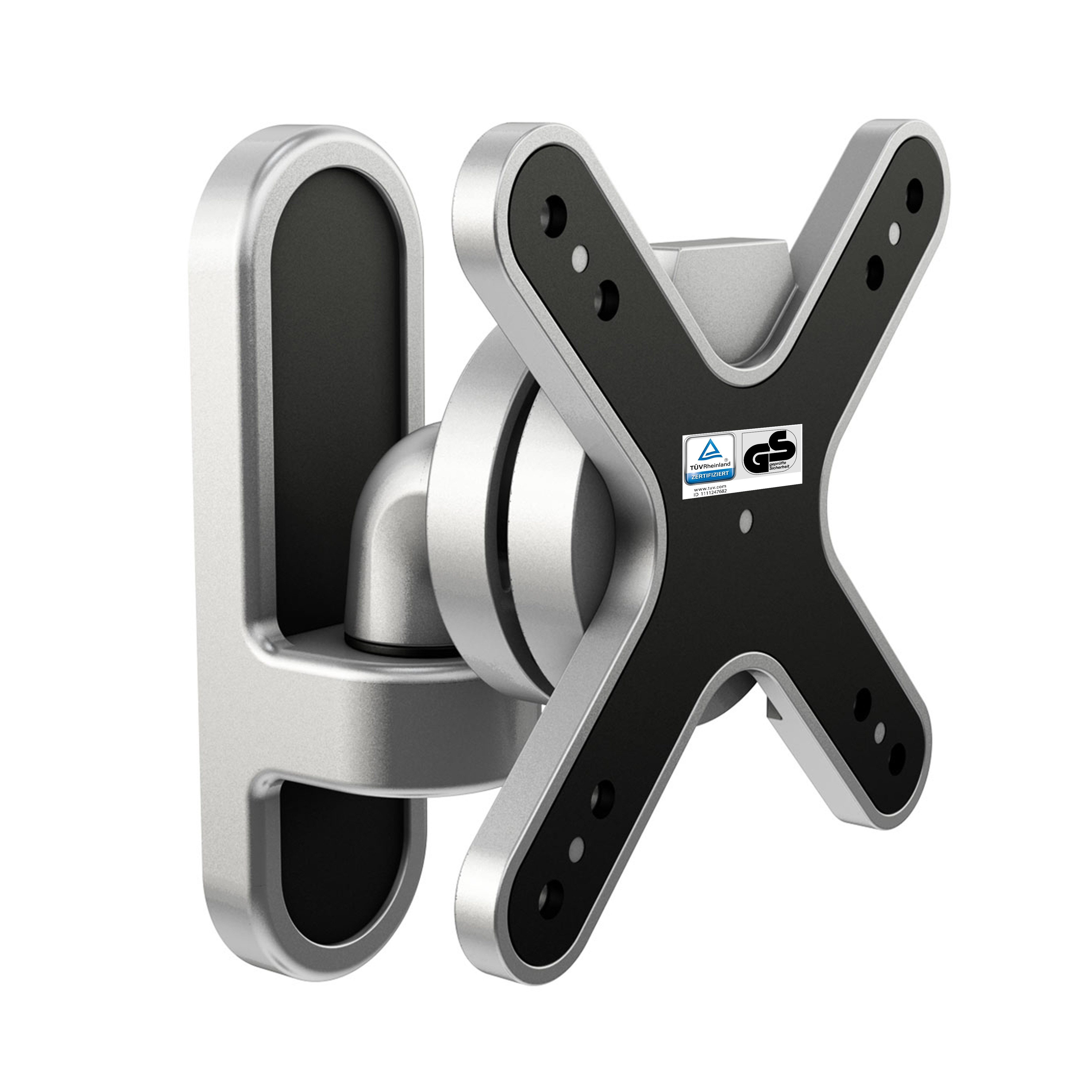 RICOO TV-Wandhalterung TV Monitor Wandhalterung 13"-32" mit Schwenk- und Neigefunktion S1911, (bis 32 Zoll, VESA 75x75 und 100x100, 1-tlg., 15 Kg Aufnahme, 13" bis 32" (33-81 cm) Bildschirm Diagonale, bis 30° neigbar, bis 120°schwenkbar Monitor Wand Halterung)