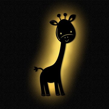 Namofactur LED Nachtlicht Wandlampe Kinderzimmer Kinder Nachtlicht Giraffe I MDF Holz, LED fest integriert, Warmweiß