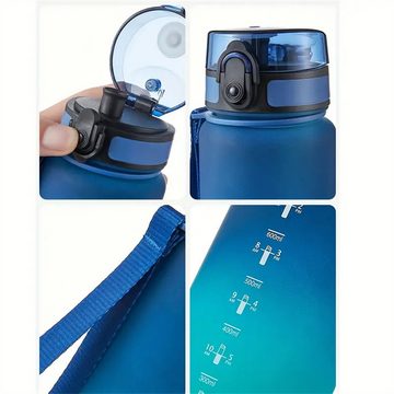RefinedFlare Trinkflasche Tragbare Sport-Fitness-Reise-Trinkwasserflasche mit Farbverlauf
