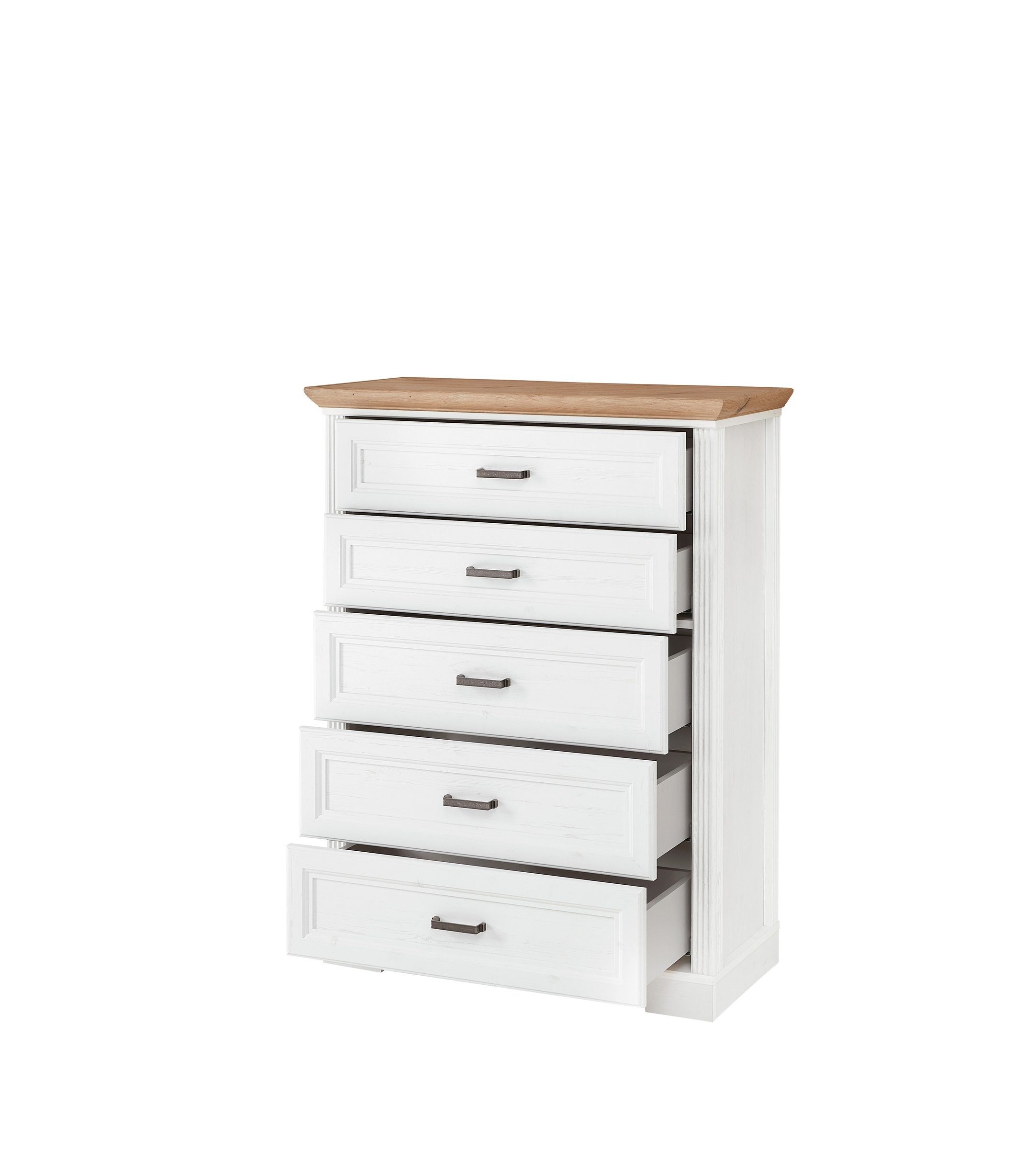 Innostyle Schubkastenkommode in Artisan/Weiß mit 5 Schubladen (BxHxT: 93x121x41 cm)