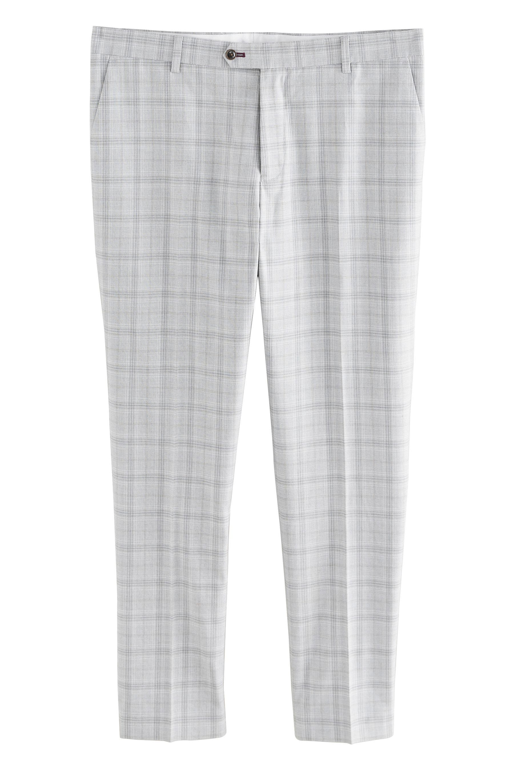 Next Anzughose Tailored Fit Anzughose mit Karos (1-tlg) günstig online kaufen