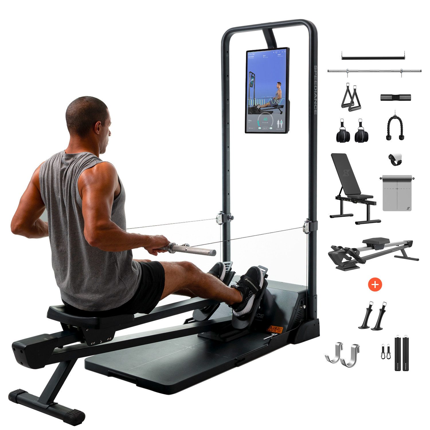 SPEEDIANCE Ganzkörpertrainer Kompakte und platzsparende Kraftstation Home Gym