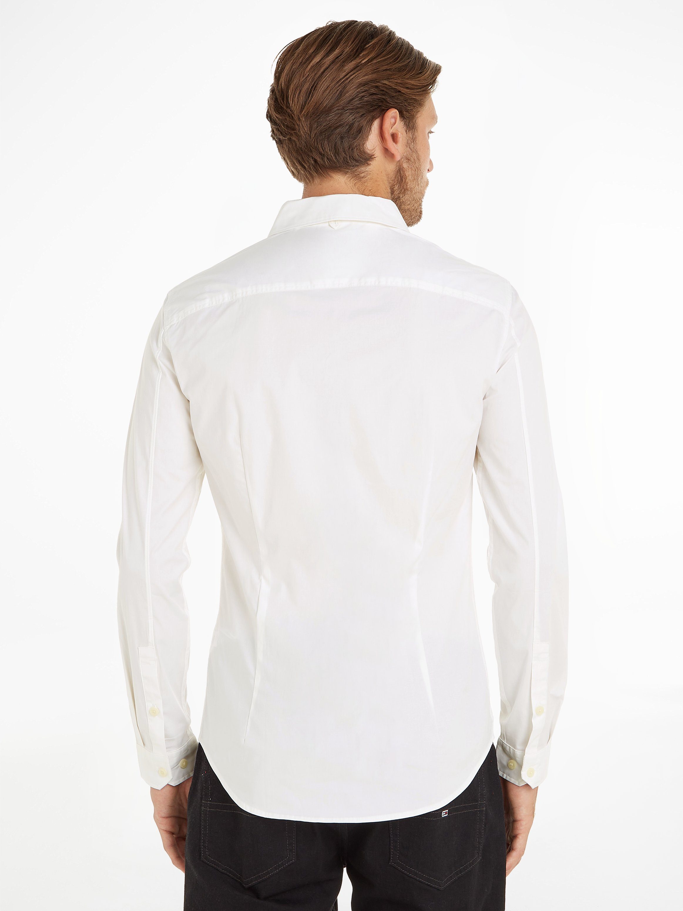 Tommy Jeans Langarmhemd Sabim Stretch Hemd Shirt Stretch Hemd, Premium,  Slim Fit, mit Elasthan