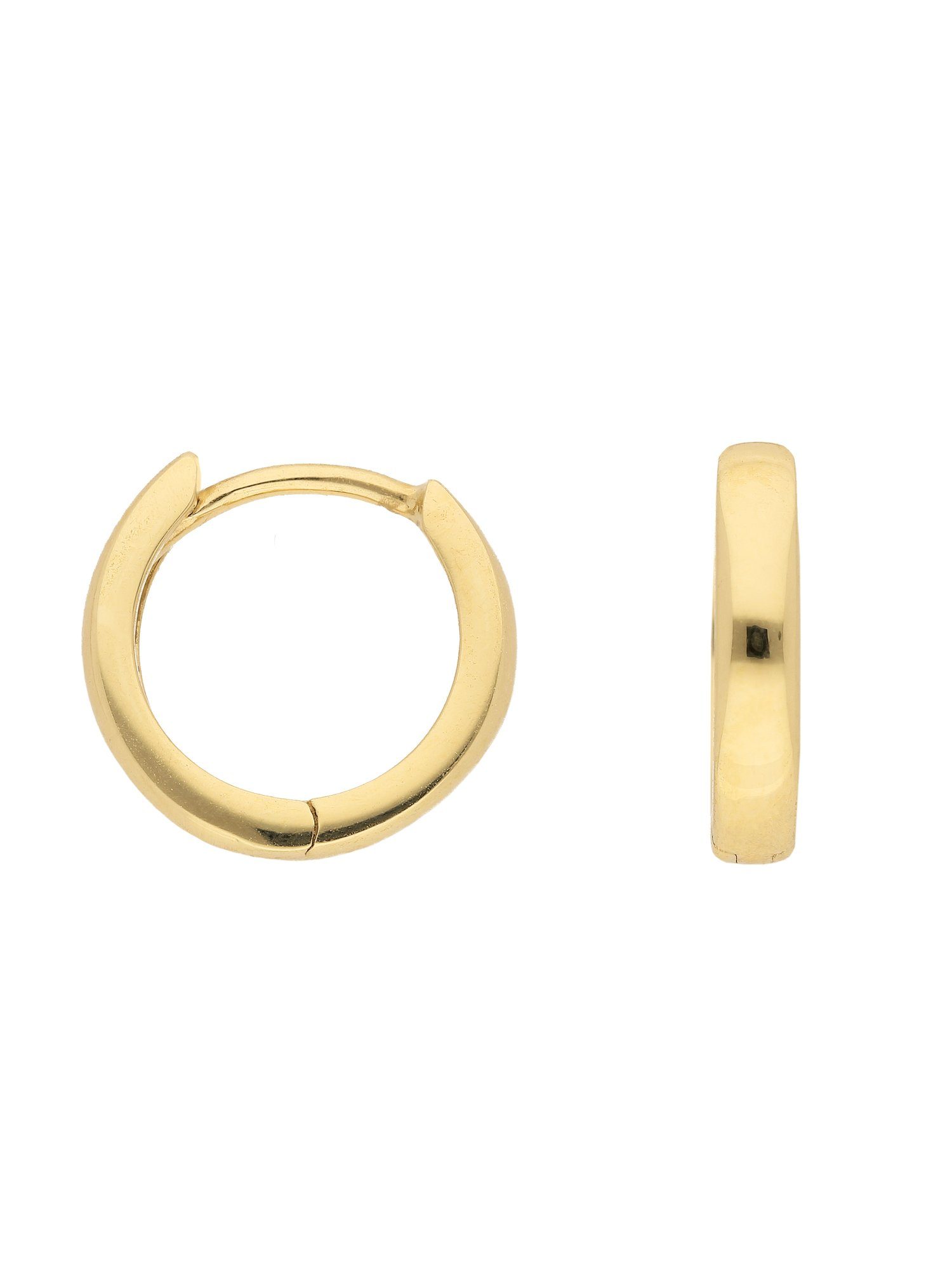 Adelia´s Paar Ohrhänger 333 Gold Ohrringe Creolen Ø 12 mm, Goldschmuck für  Damen