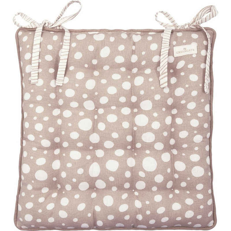 Greengate Dekokissen Neva Sitzkissen beige large 40x40cm