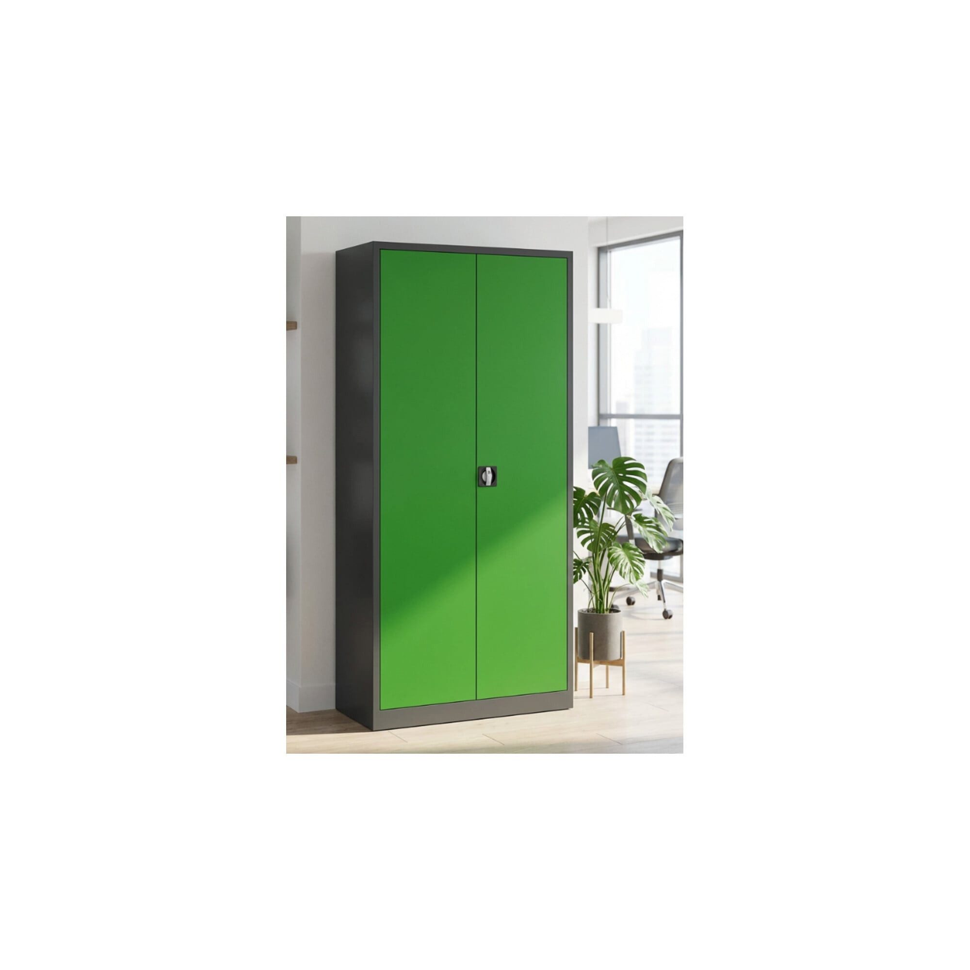 Stier Geräteschrank STIER Universalschrank mit 4 Fachböden 1950 x 920 x 420 mm, Anthrazitg