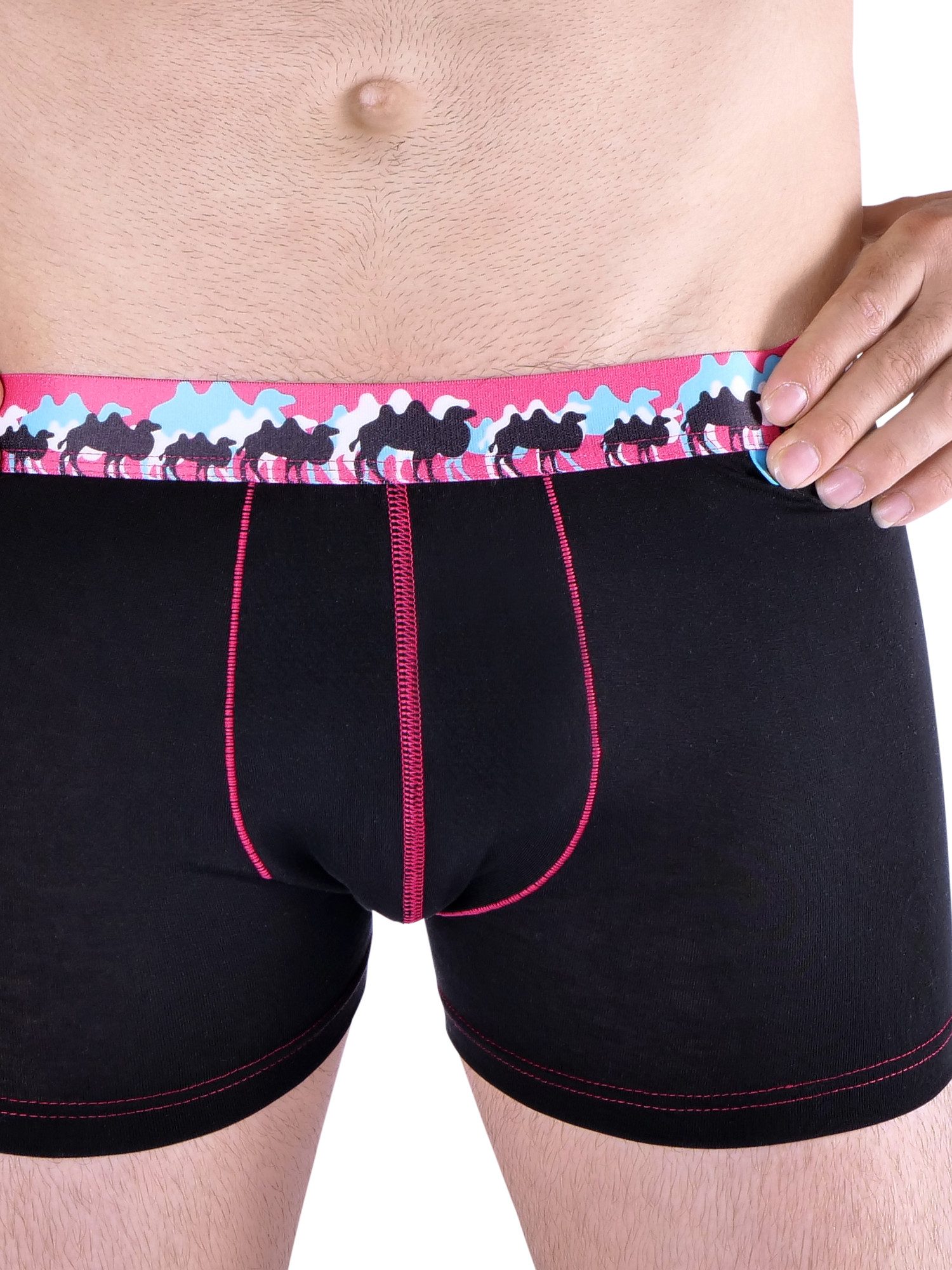 UnaBux Retro Pants Boxer Briefs CAMEL CARAVANE / RUPERT (2-St)