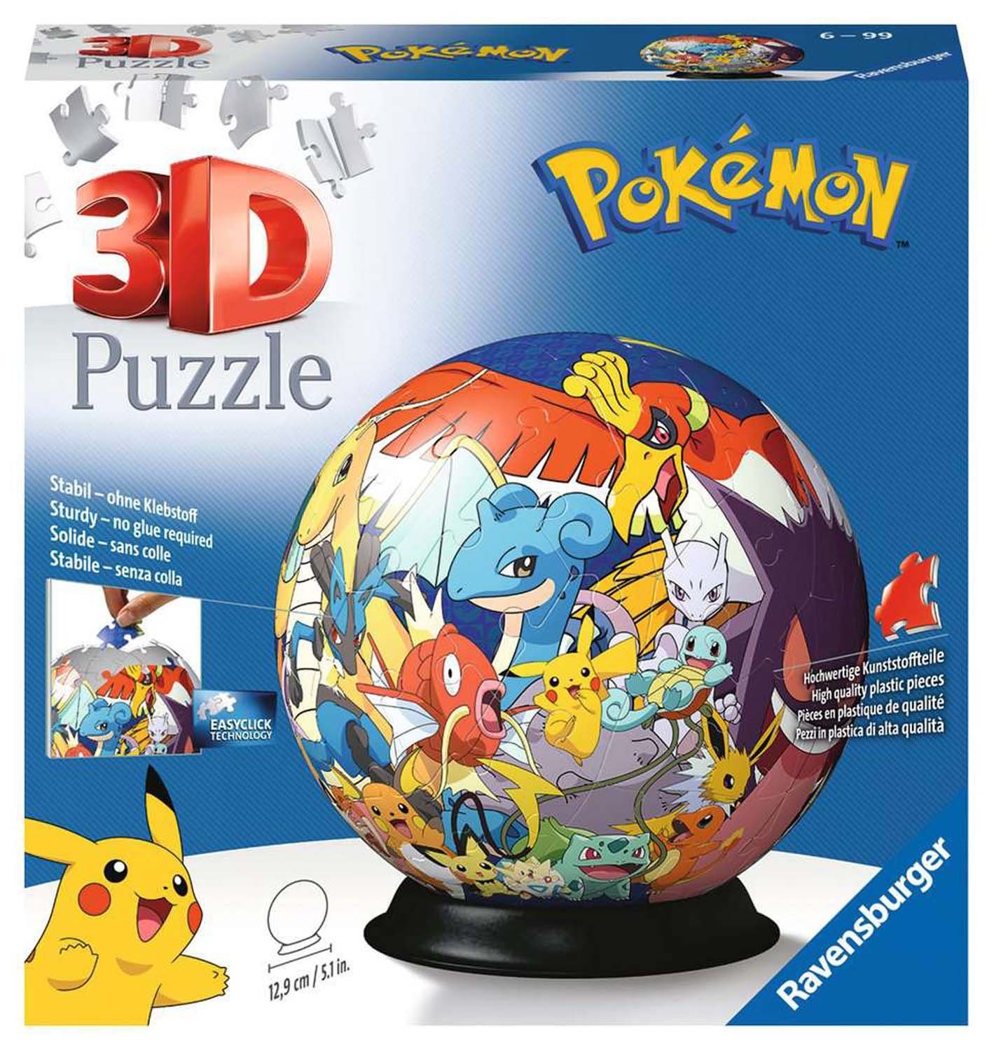 Ravensburger 3D-Puzzle Ravensburger 11785 - Pokémon - 72 Teile, Puzzleteile