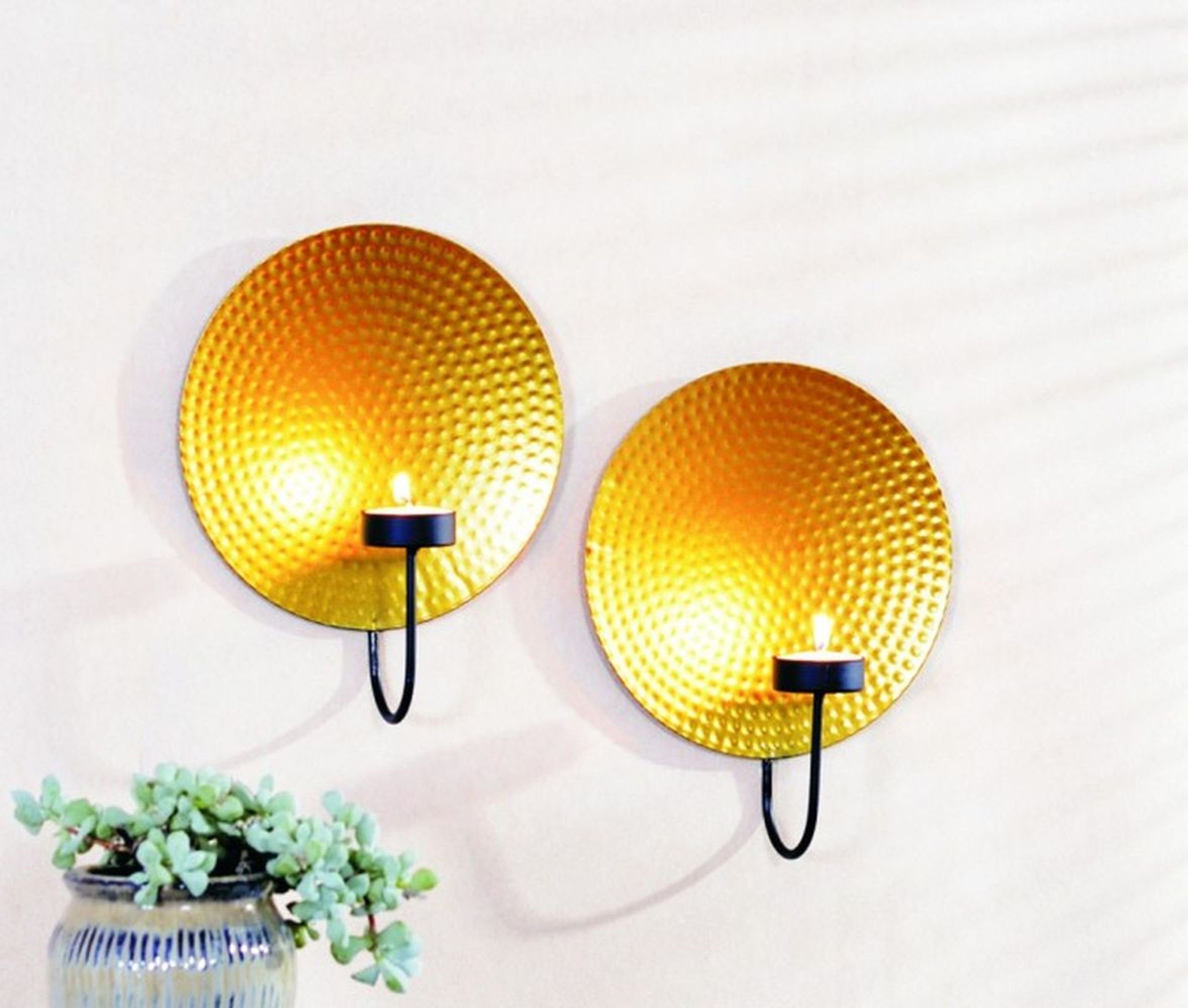 Gravidus Wandkerzenhalter 2er Wandkerzenhalter Teelichthalter Deko günstig online kaufen