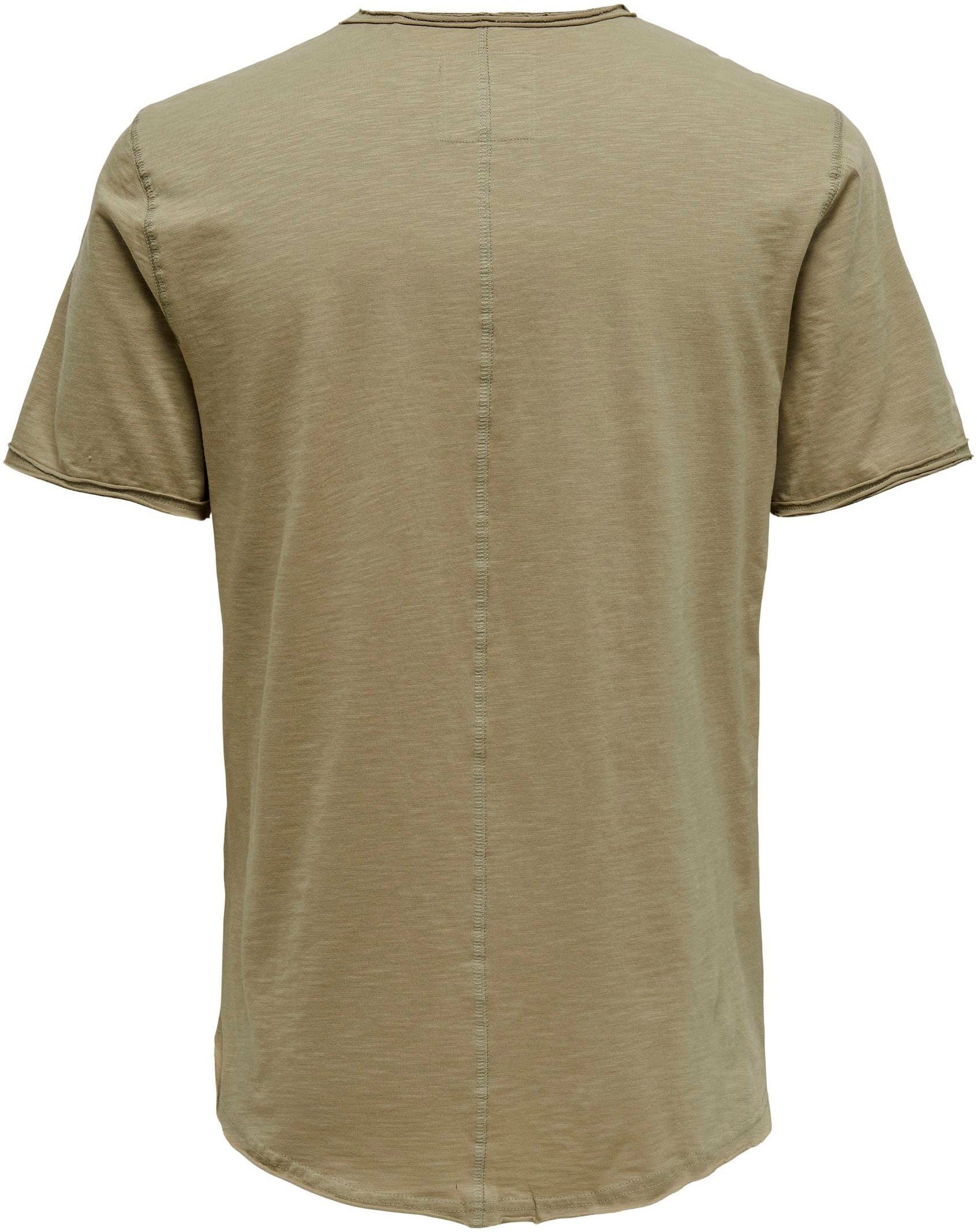& T-Shirt SS ONLY LONGY TEE BENNE beige SONS