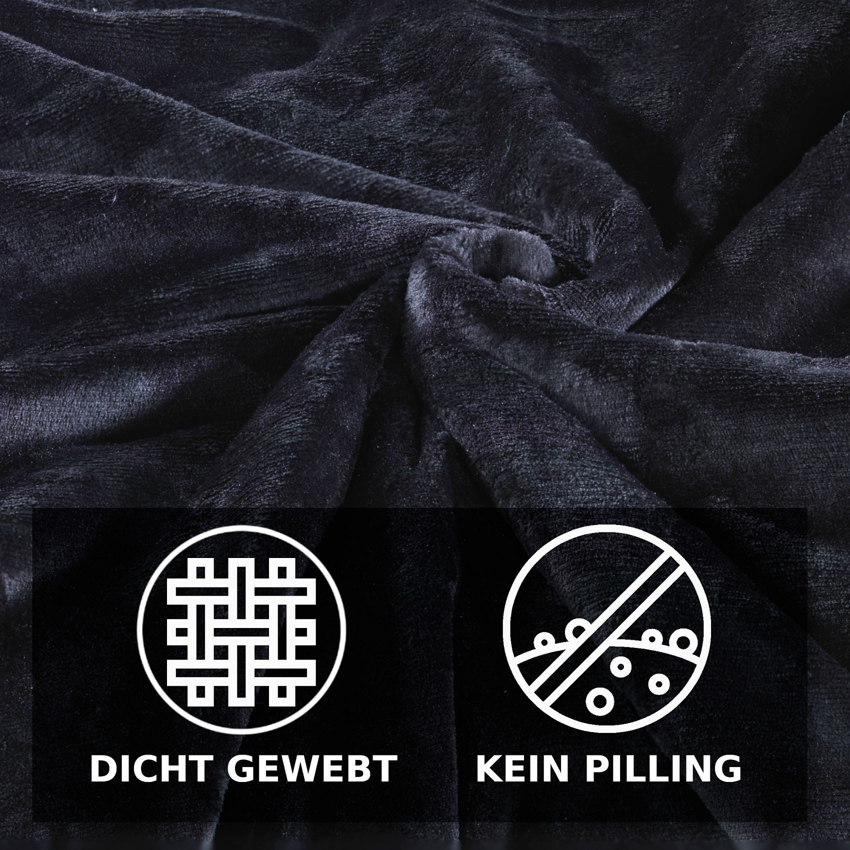 Malika Bettwäsche Cashmere-Touch Fleece, weiche, warme Winterbettwäsche, Cashmere Touch, 3 teilig, Flauschig warmes Teddy-Plüsch – Bild 5 von 5