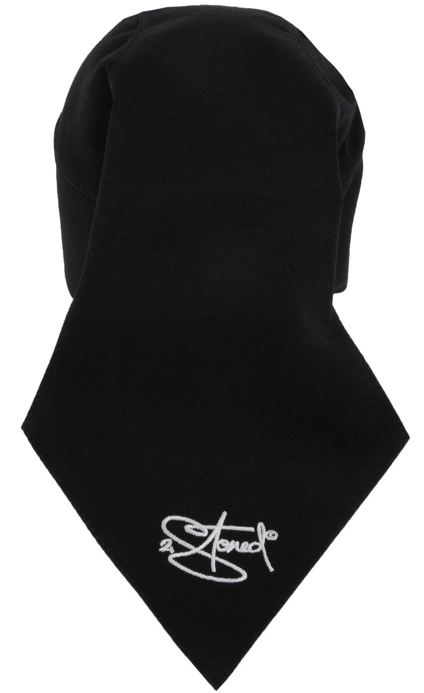 2Stoned Bandana Kopftuch Biker Cap Classic mit Stick Crown für Damen und Herren, Einheitsgröße