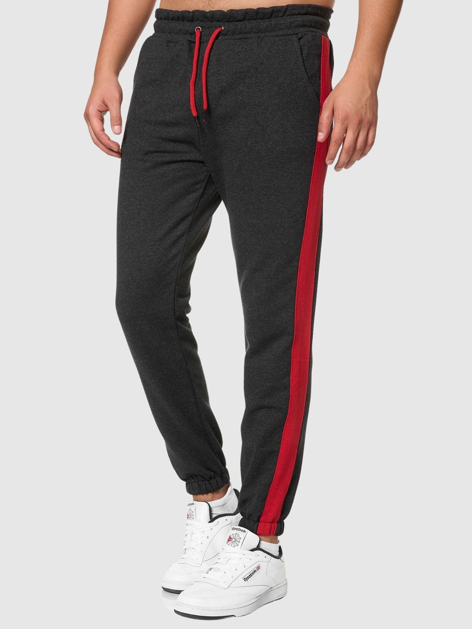 hose Jogginghose Jogginghose Sweatpants, Männer John Herren Antra 1-tlg) Stripe Casual Fitness Kayna Trainingshose Sweatpants Sport Trainingshose Freizeit (Sporthose