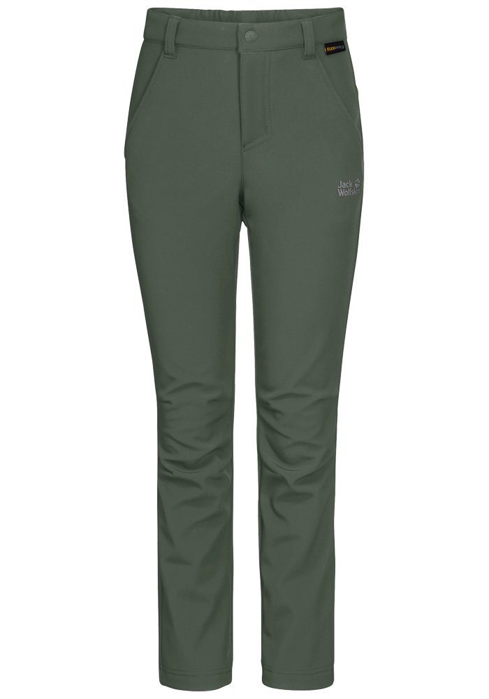 Jack Wolfskin Softshellhose FOURWINDS PANTS K graugrün