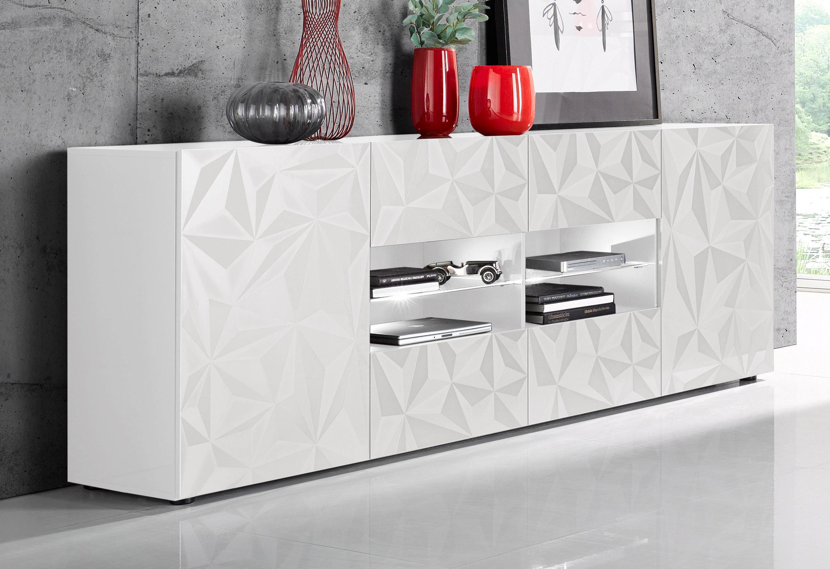 INOSIGN Sideboard Prisma Breite 241, Kommode 2 Türen, 4 Schubkästen, Anrich günstig online kaufen