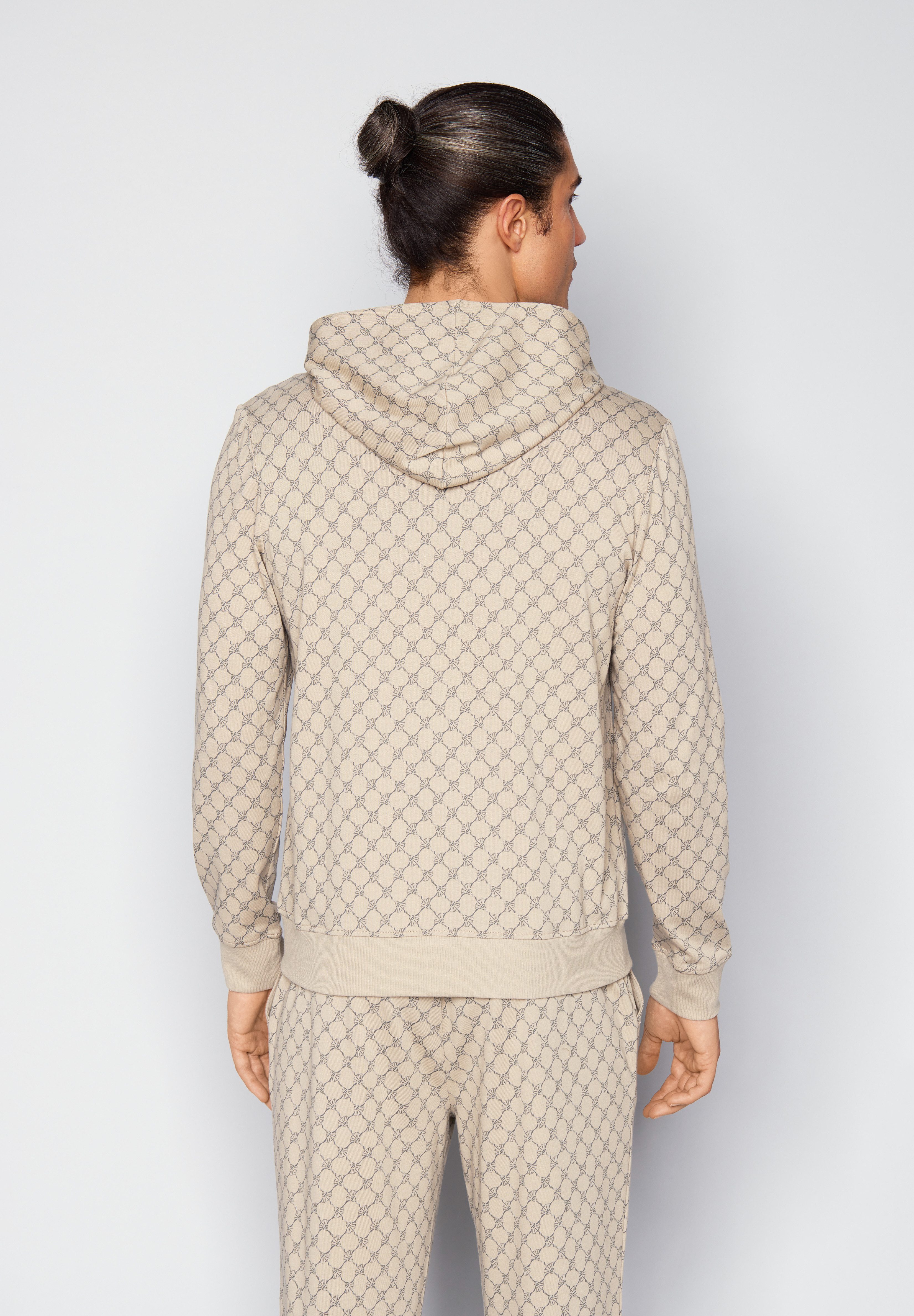 JOOP! Sweatjacke mit Cornflower-Print allover und Kapuze – Bild 4 von 5