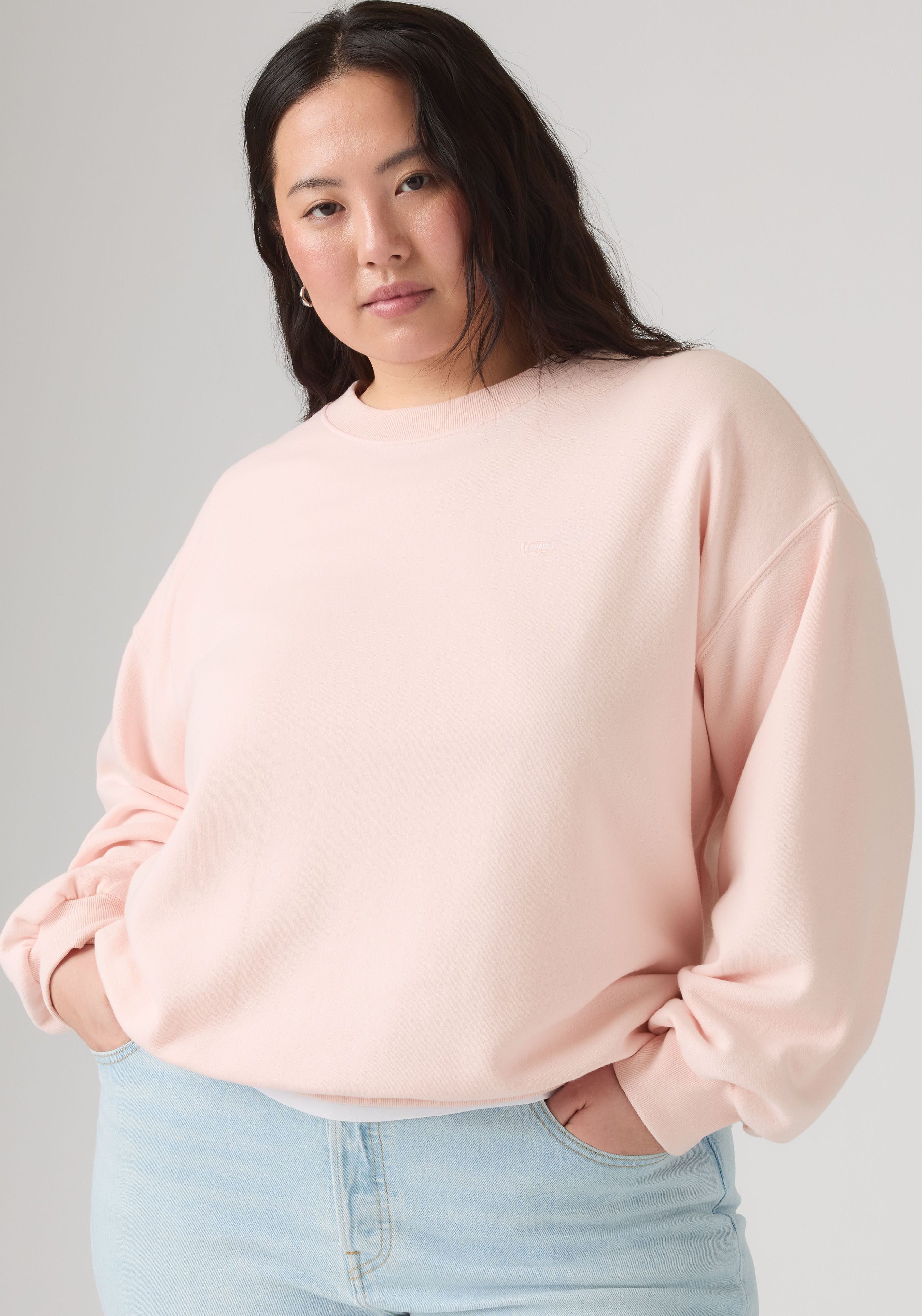 Levi's® Plus Sweatshirt PL EVERYDAY CREW SWEATSHIRT Baumwollmix