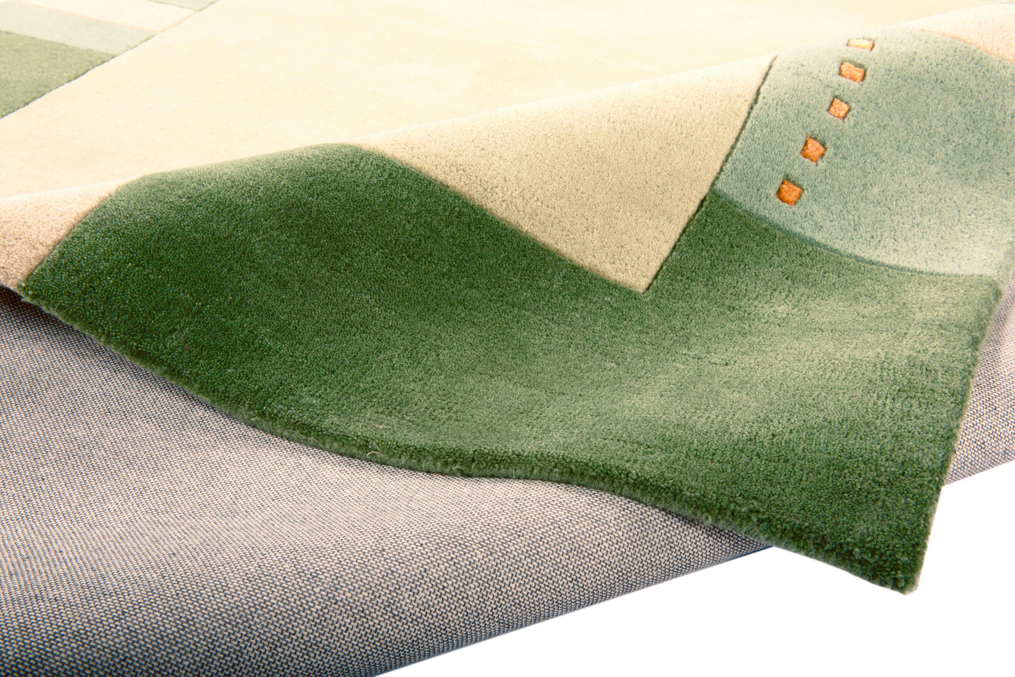 THEKO Bettumrandung Royal Ganges, Höhe 13 mm, (3-tlg), Bettvorleger, 3-teiliges Läufer-Set fürs Schlafzimmer, 100% Wolle