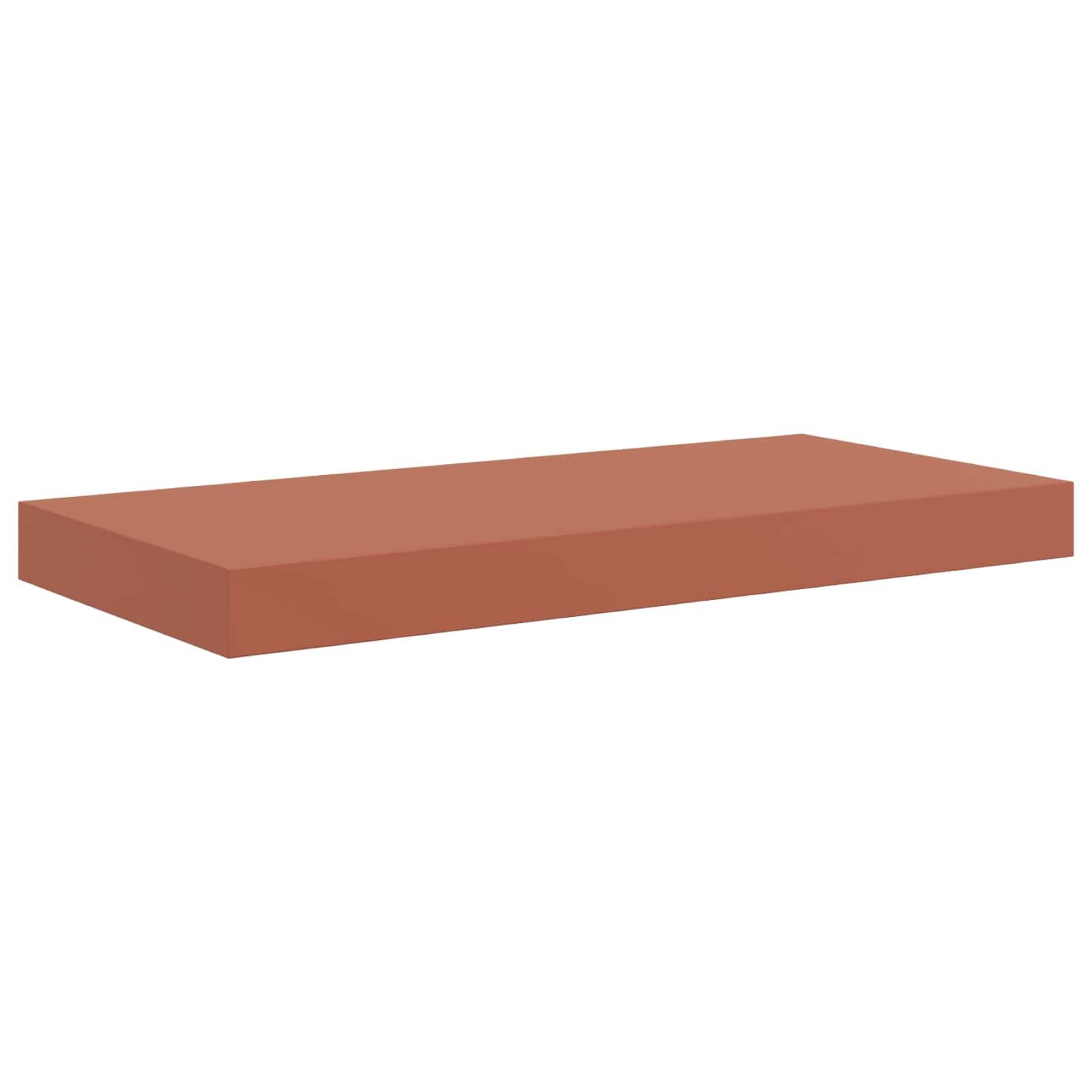 vidaXL Regal Wandregal Wandmontiert Rot 50 x 23 x 4 cm Holzwerkstoff, 1-tlg.