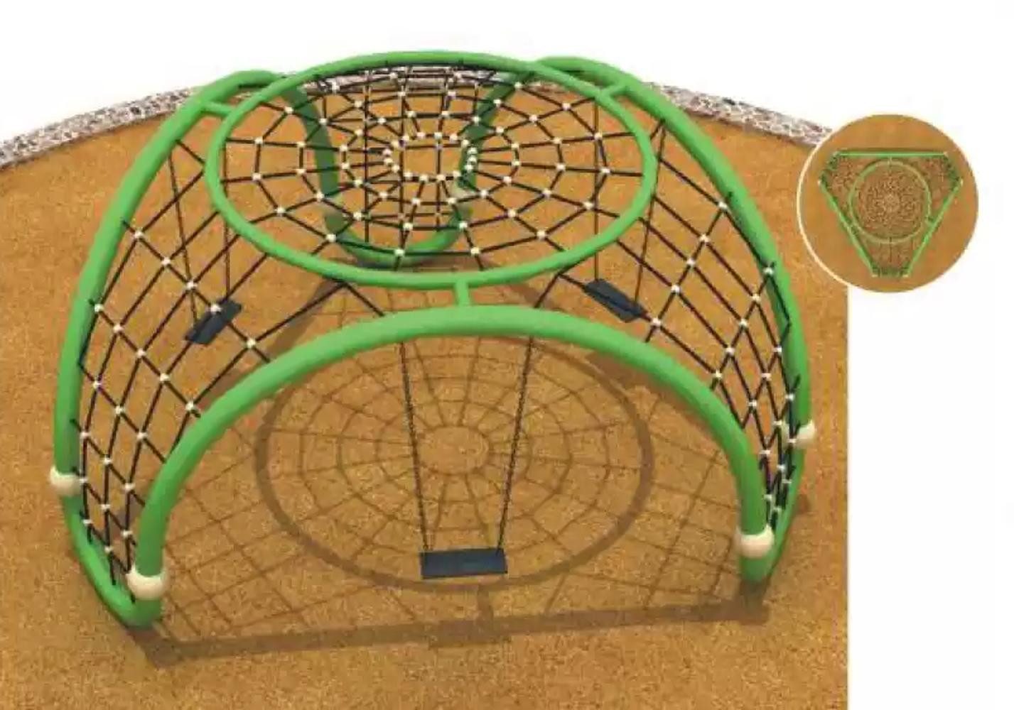 Xlmoebel Klettergerüst Kletterseil für Kinder aus robustem Material für Outdoor-Spaß, (Kletterseil für Kinder, Spielplatz), Hergestellt in Europa