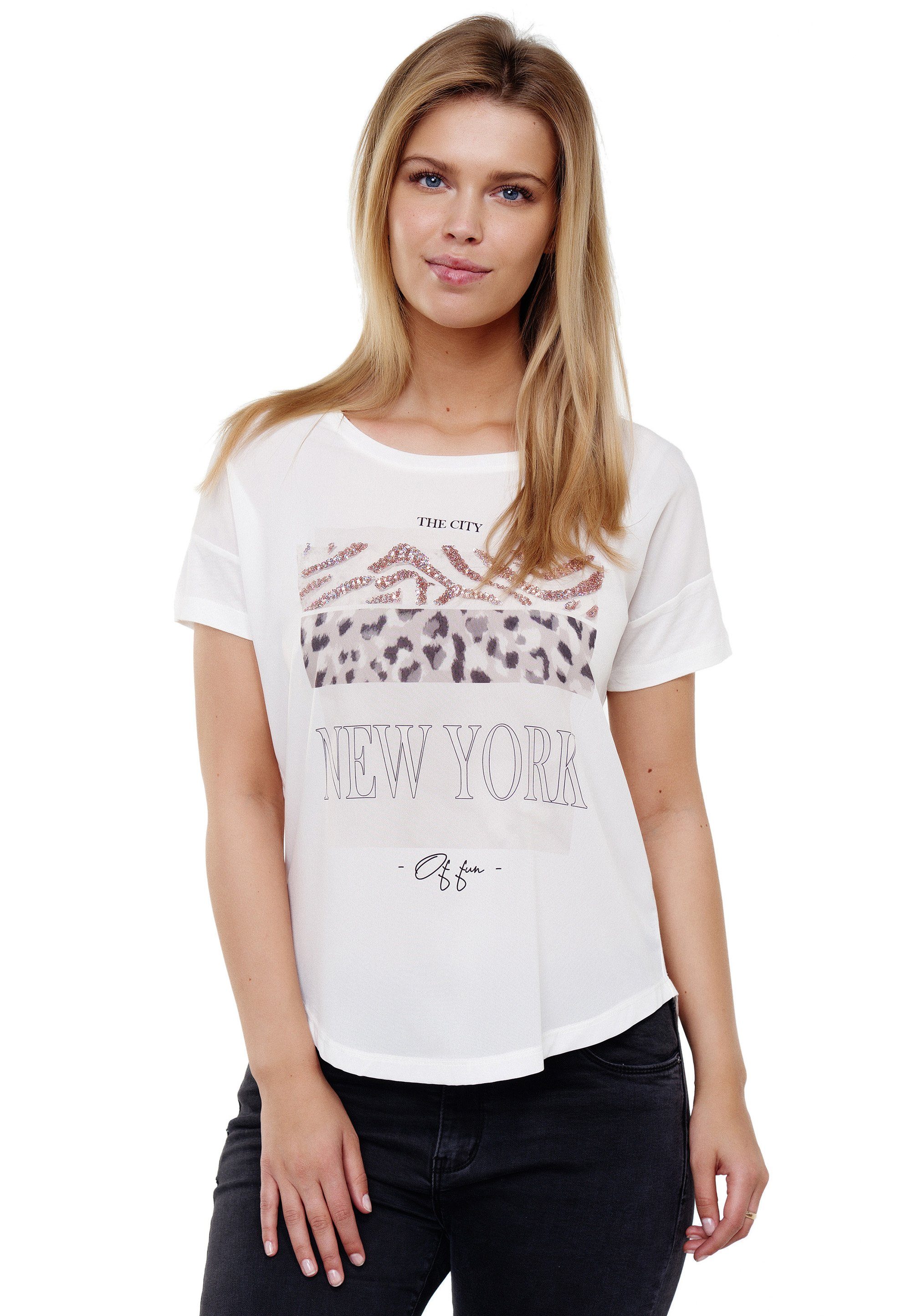 Decay T-Shirt mit coolem Animalprint