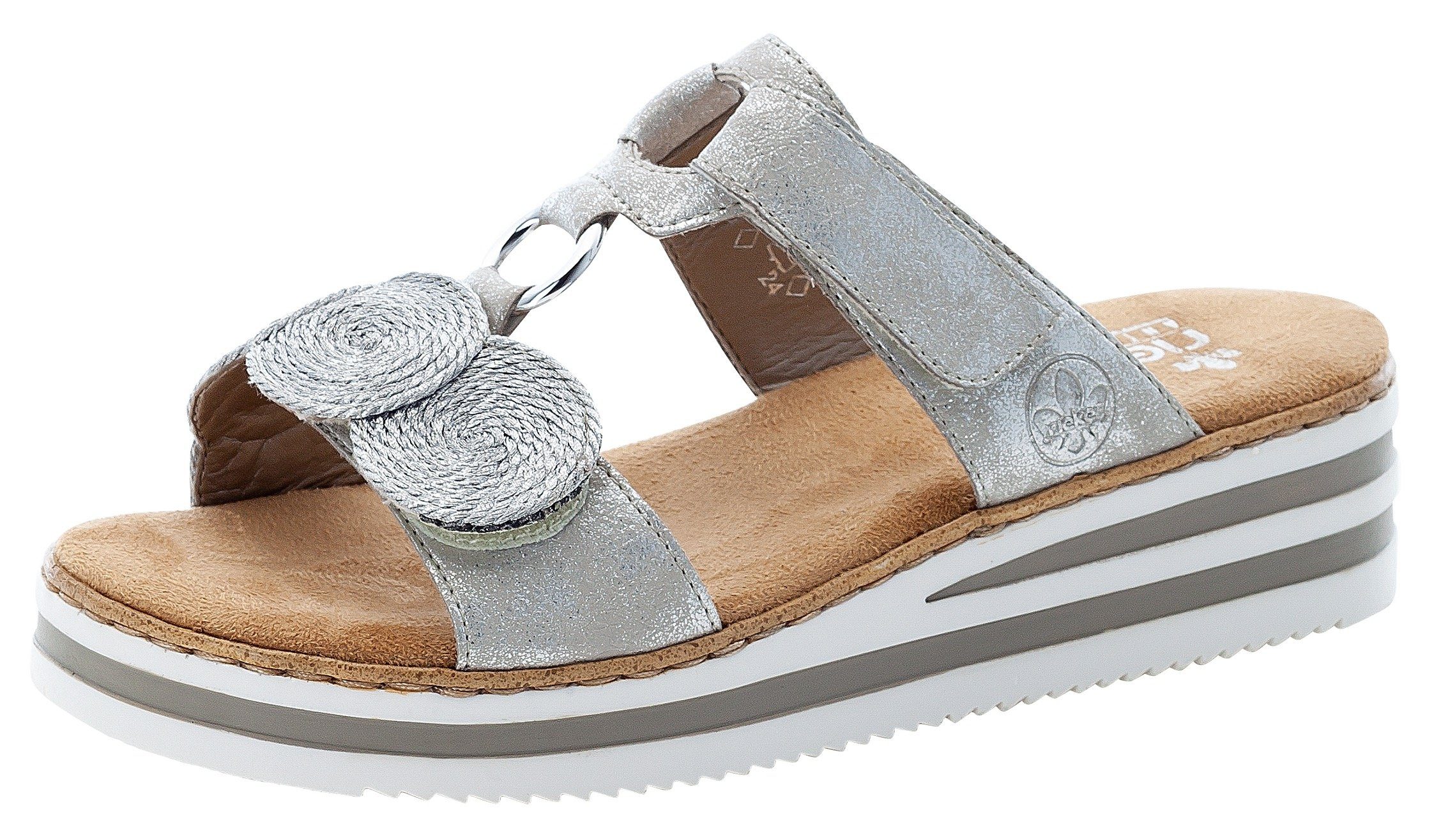 Rieker Pantolette, Keilabsatz, Sommerschuh, Schlappen für günstig online kaufen