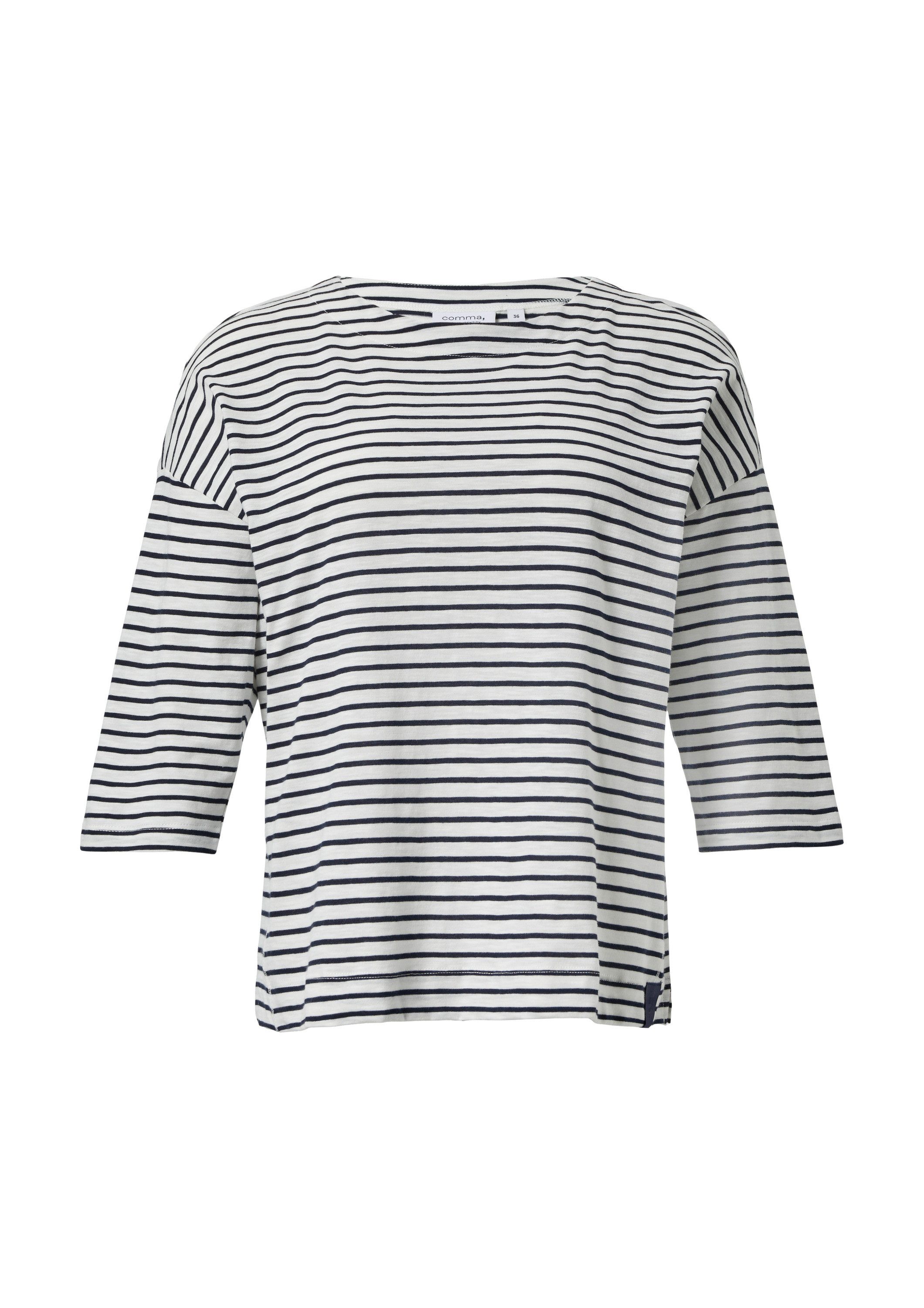 comma 3/4-Arm-Shirt T-Shirt Ringel-Shirt mit 3/4-Arm günstig online kaufen