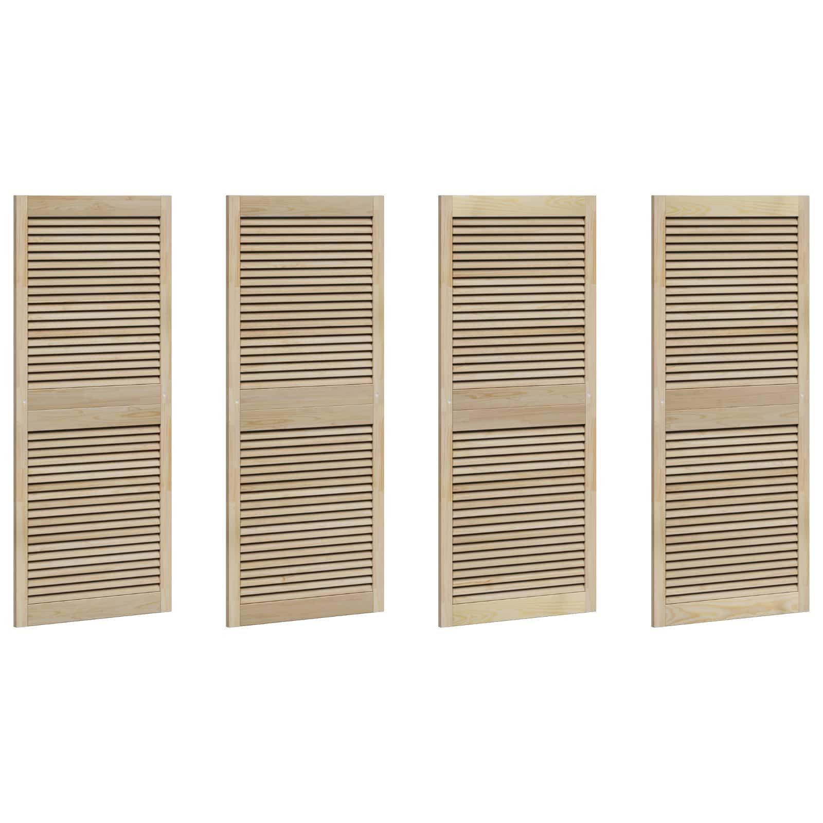 vidaXL Schranktür Schranktür mit Tür 4 Stk. Natur 140,5 x 2,1 x 59,5 cm (4 St)