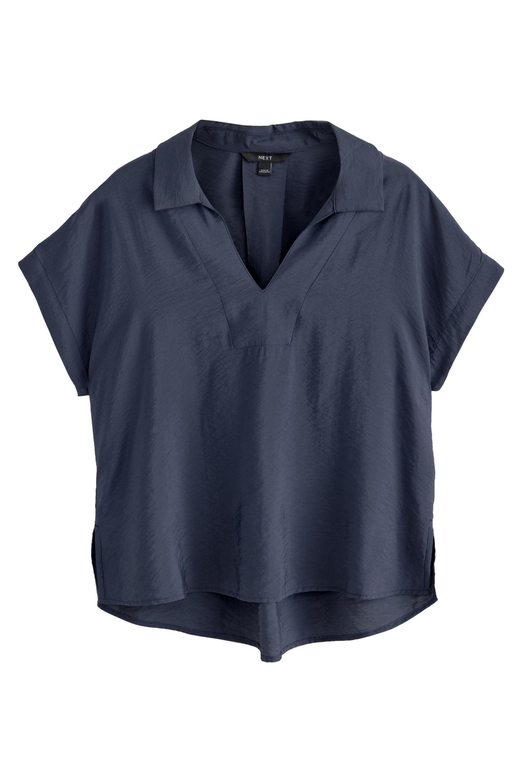 Next Blusenshirt Relaxed Fit Kurzarmtop mit günstig online kaufen