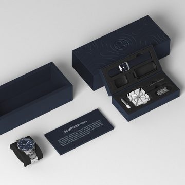 Withings ScanWatch Nova Smartwatch (1,6 cm/0,63 Zoll, Proprietär), EKG, Körpertemperaturmessung, Taucheruhr Design, 10 ATM