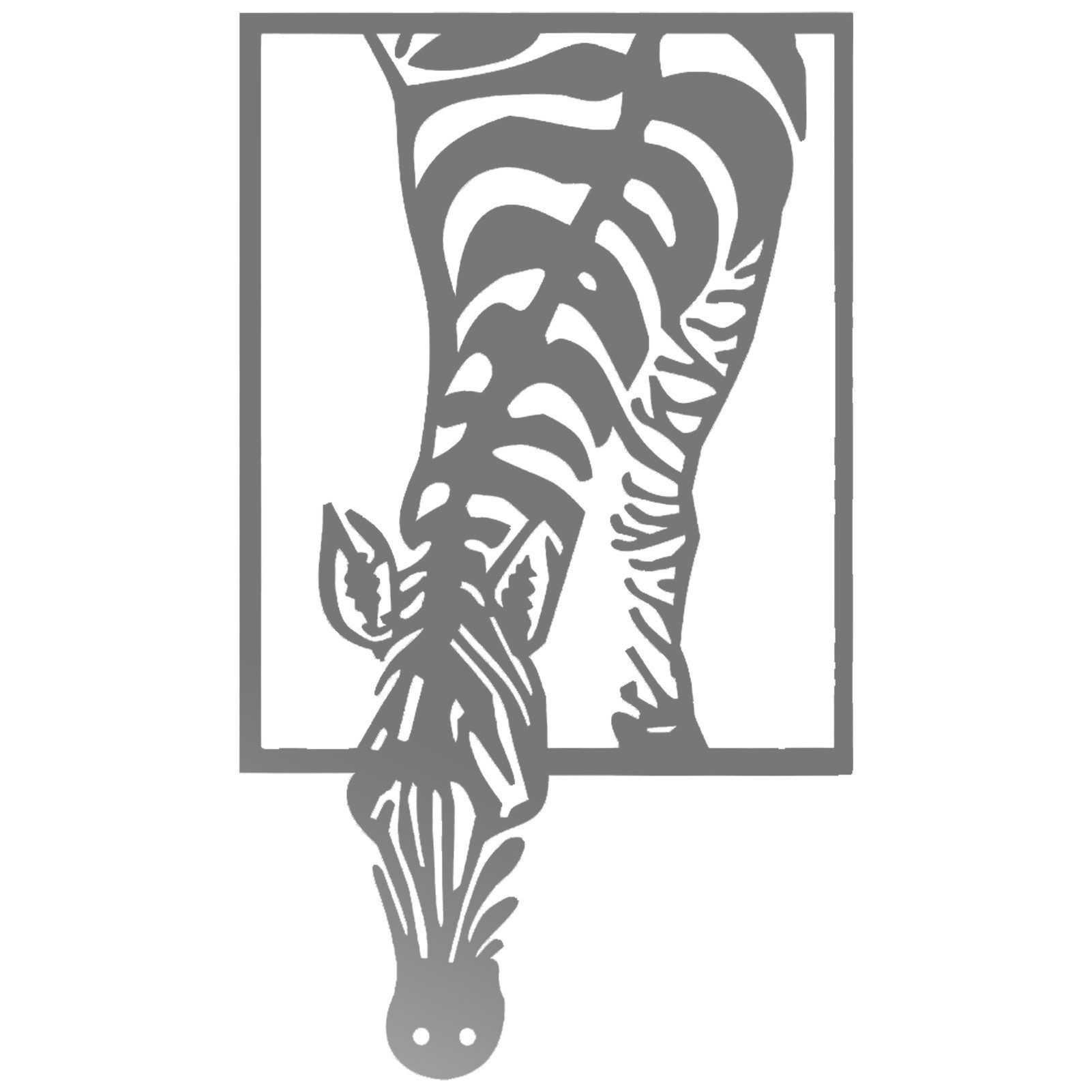 Jumpeak Wanddekoobjekt Zebra Metall Kunst Wanddekoration, günstig online kaufen
