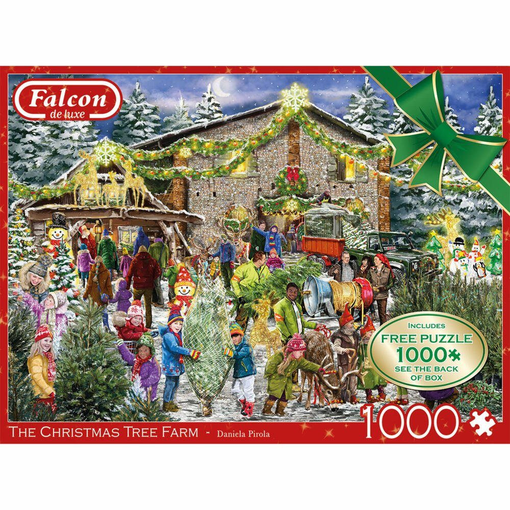 Puzzleteile 1000 Falcon Spiele The Teile, Christmas Tree Jumbo Puzzle 1000 Farm