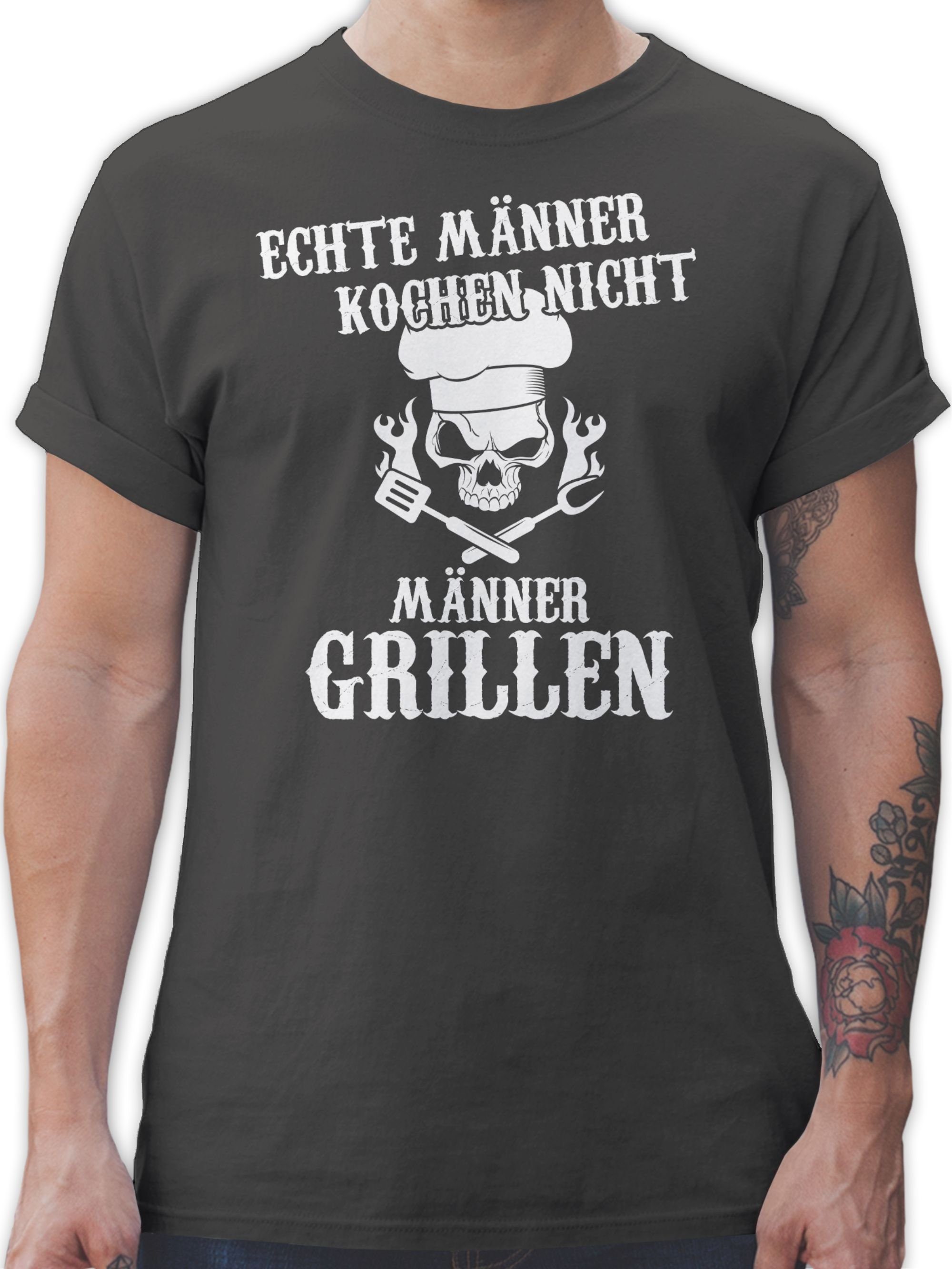 T-Shirt Echte Männer kochen nicht Männer grillen