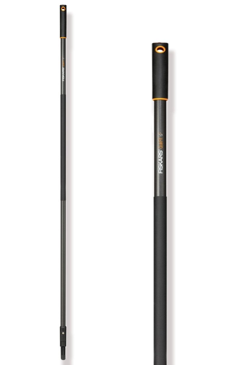 Fiskars Stiel QuikFit Stiel Graphit, groß (156 cm), Stiel für Steck-Gartengeräte, (Mit unterschiedlichen Geräte kombinierbar)