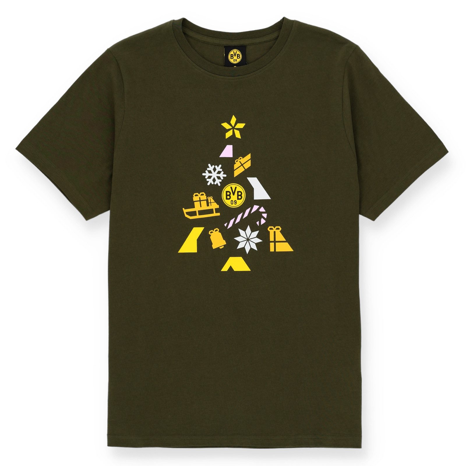 BVB T-Shirt BVB Winter Wonder T-Shirt olive (1-tlg) günstig online kaufen