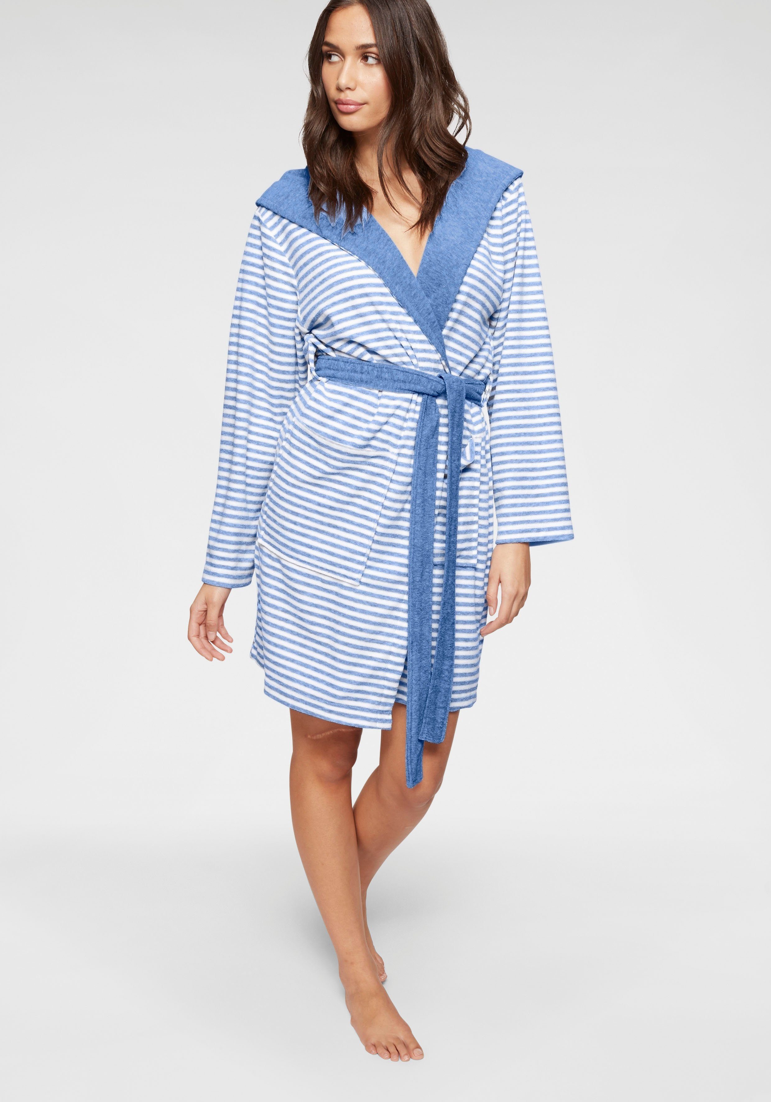 KangaROOS Damenbademantel Luana, ideal für Sauna & Spa, Hotelbademantel, Mo günstig online kaufen