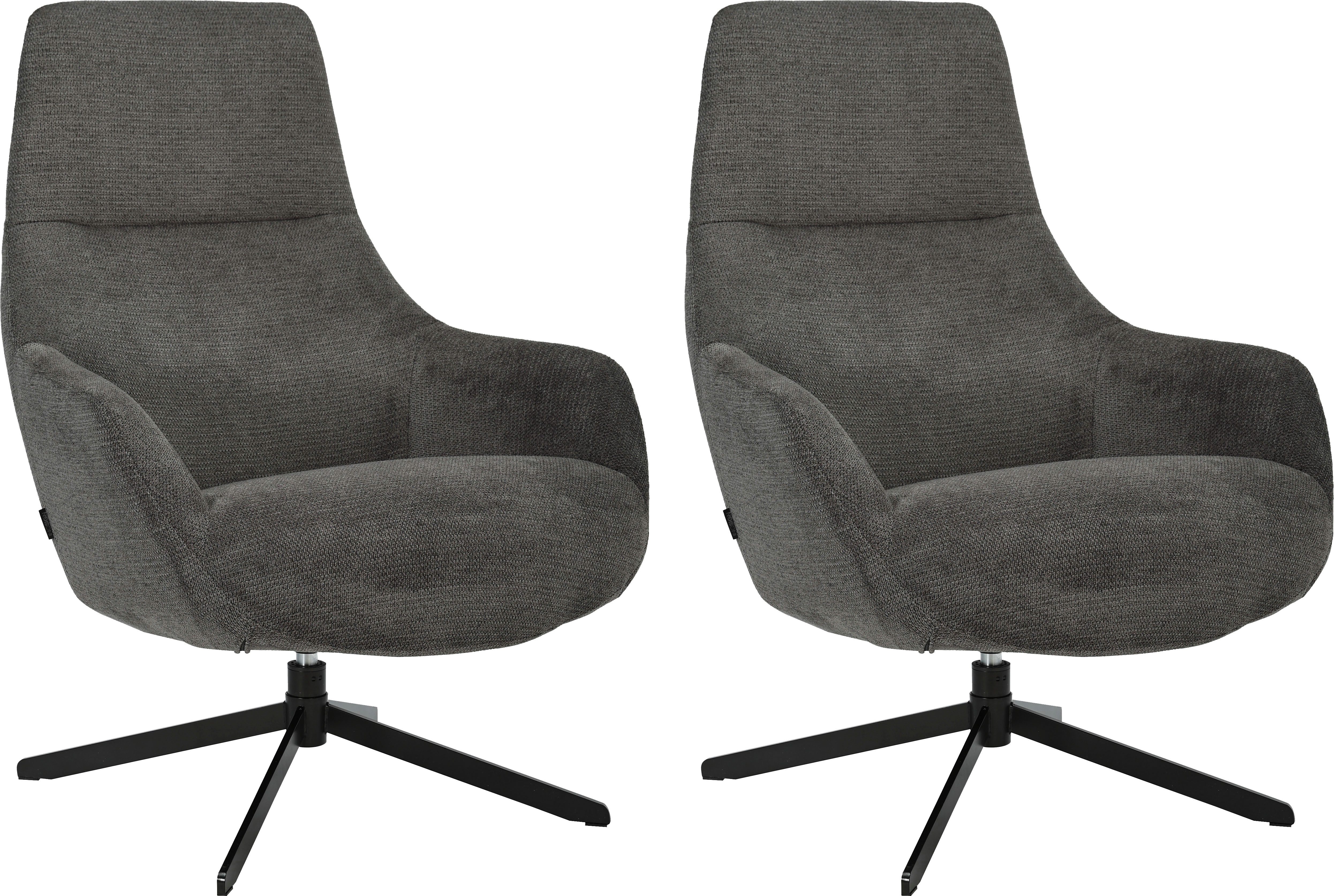 OTTO home Drehsessel CLARINDA moderner Ohrensessel drehbar, TV-Sessel, Relaxsessel, 360-Grad drehbar, robustes Metallgestell