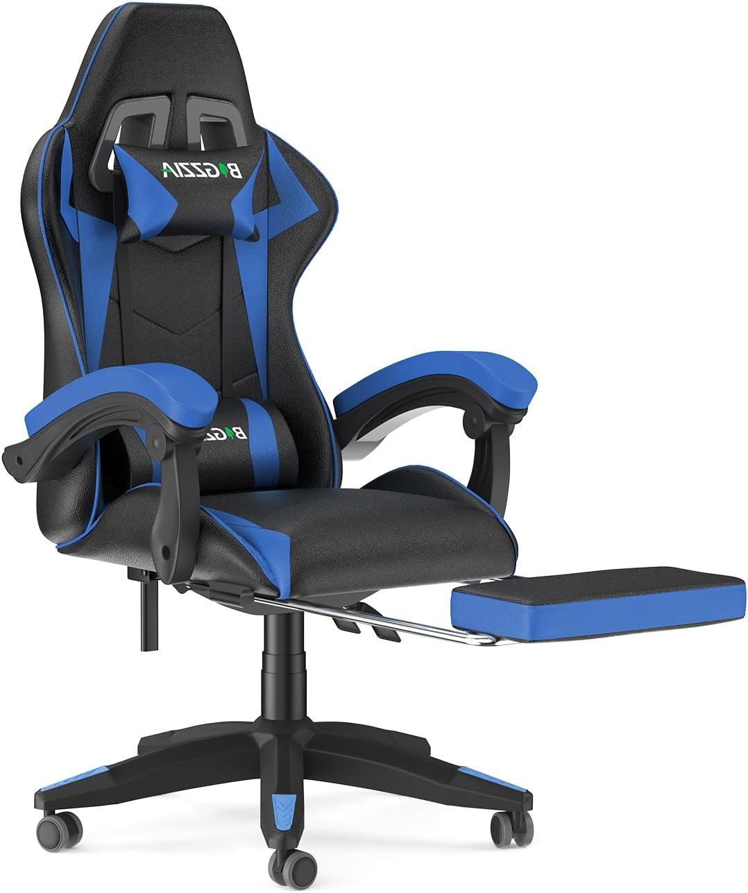 Gaming-Stuhl mit Fußstütze - Gamer Stühle Ergonomisch mit Lendenkissen
