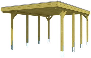 Skanholz Einzelcarport Friesland, BxT: 397x555 cm, 221 cm Einfahrtshöhe