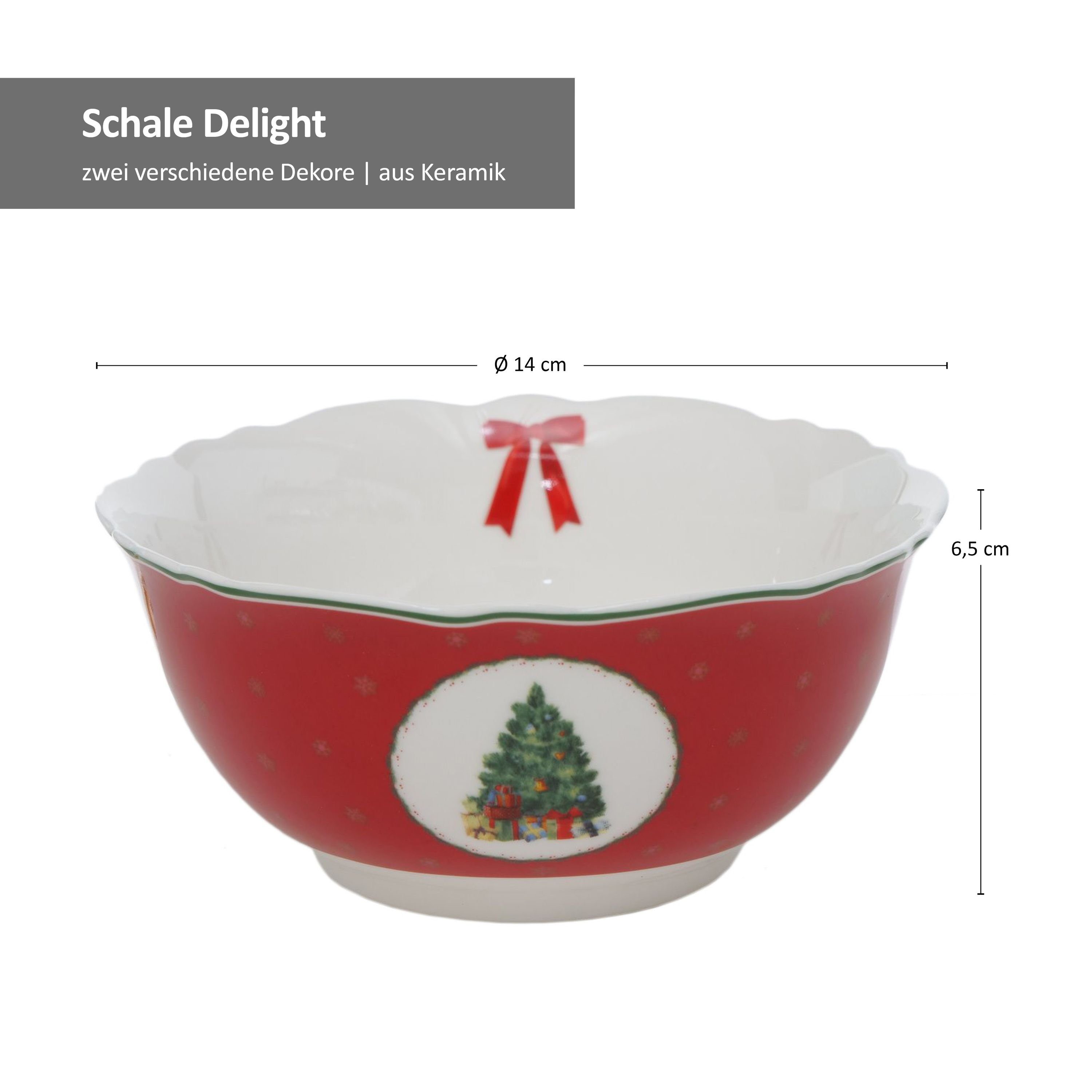 MamboCat Müslischale B. 2 tlg Set Delight Gebäckschälchen - 2013671, Steingut