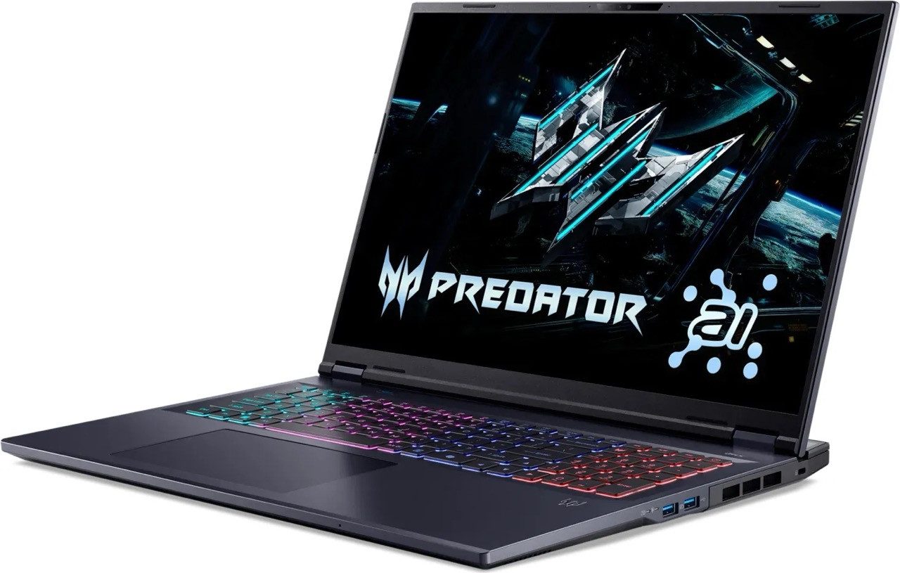 Acer Acer Predator Helios Neo 18 AI PHN18-72-90DM 18"/Ultra9-275/32/1TSSD Gaming-Notebook (Intel Core Ultra 9 275HX, 32 GB, 1000 GB SSD, Sicherheitsschloss (Kensington Security Slot), MUX-Switch)