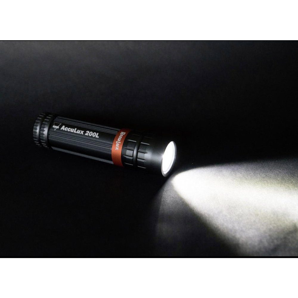 AccuLux Taschenlampe AccuLux 200L LED Taschenlampe batteriebetrieben 200 lm 124 g